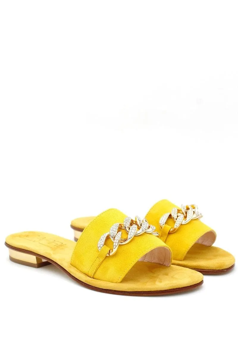 Ciabatte catena con strass
