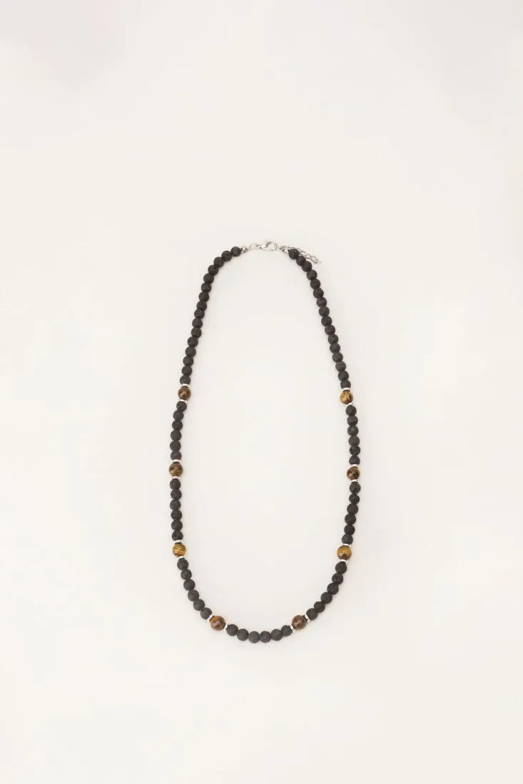 Collana con pietre e perline