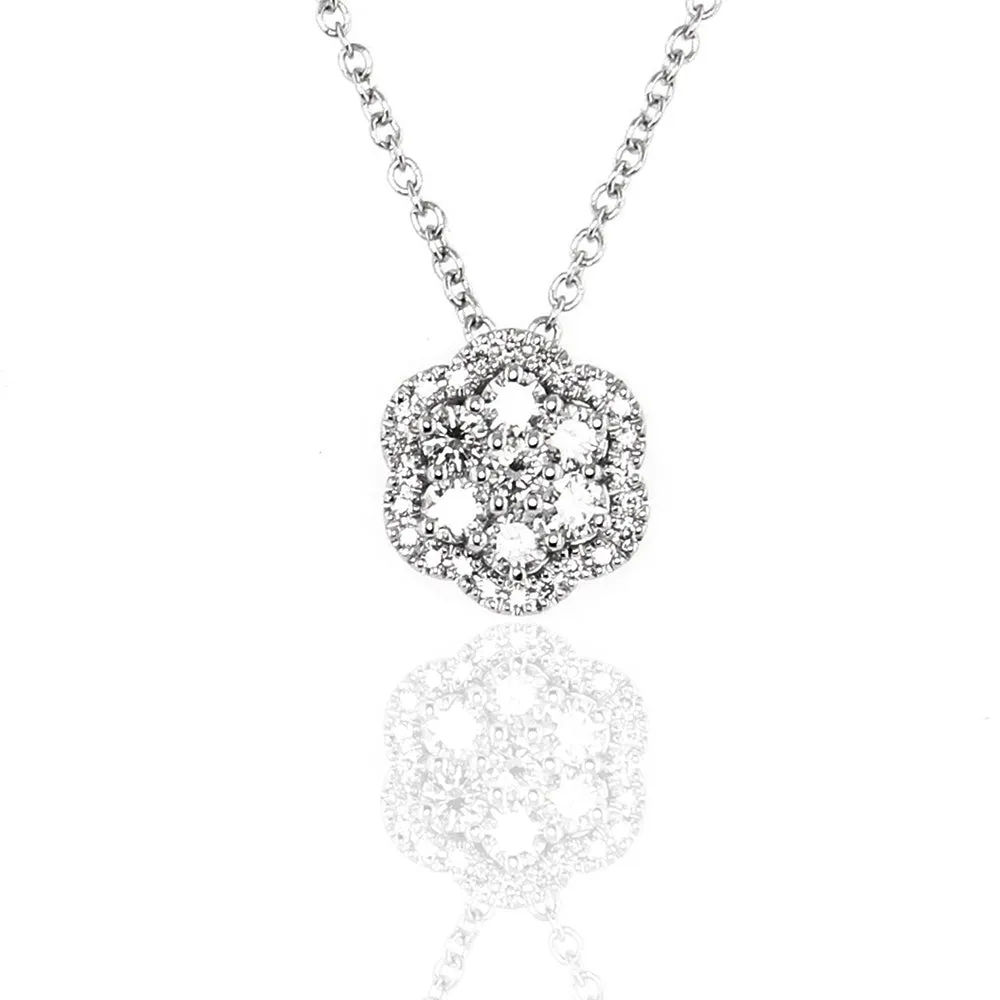 Collana in Oro Bianco con Diamanti Davite & Delucchi