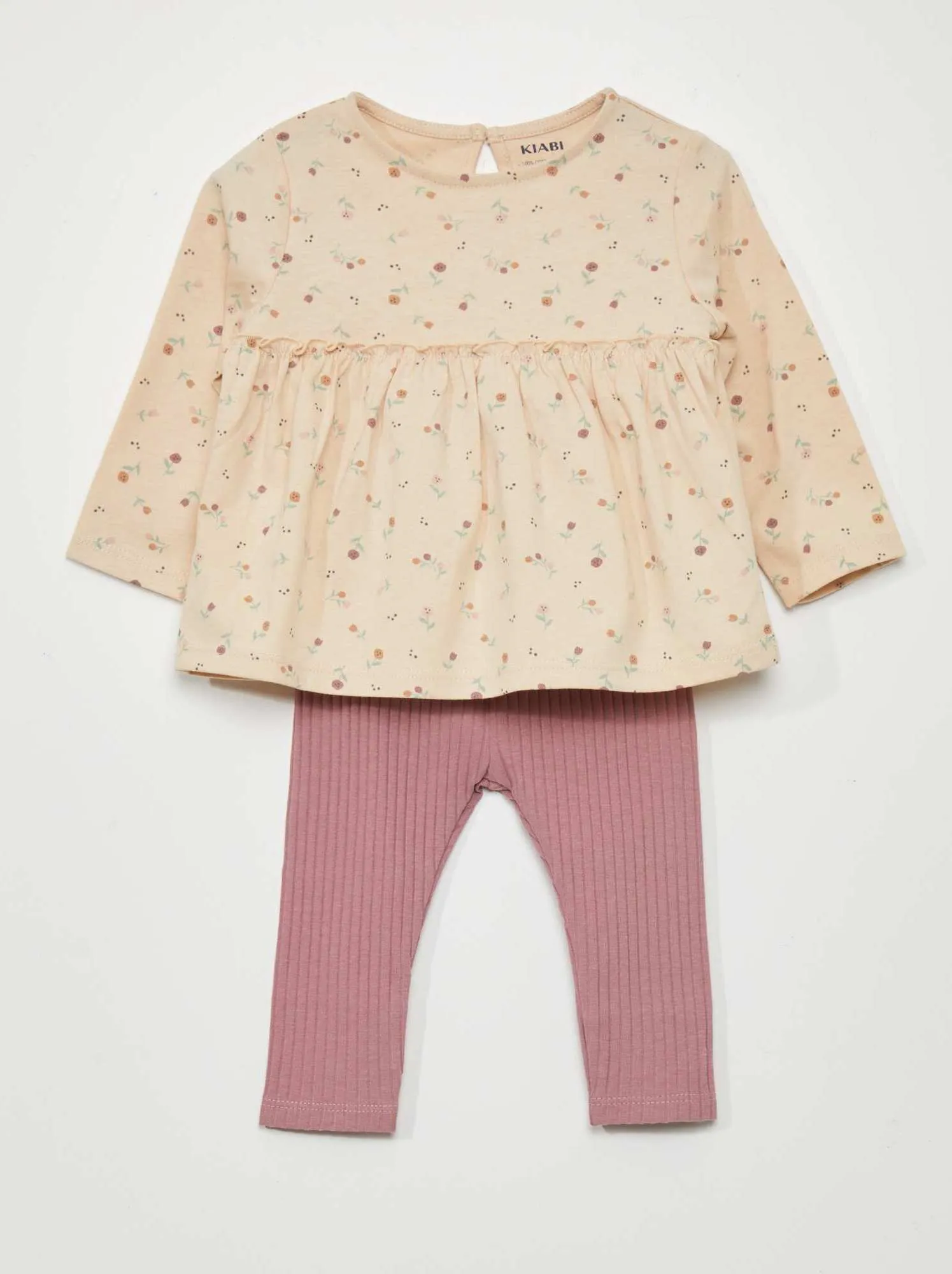 Completo t-shirt + leggings - 2 pezzi - ROSA