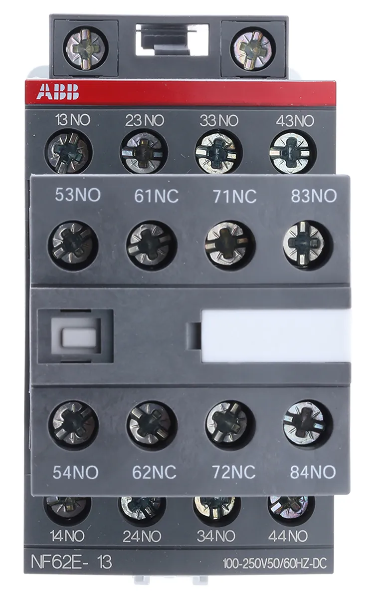 Contattore ABB, serie NF, 6NO + 2NC, 6 A, bobina 230 V ca