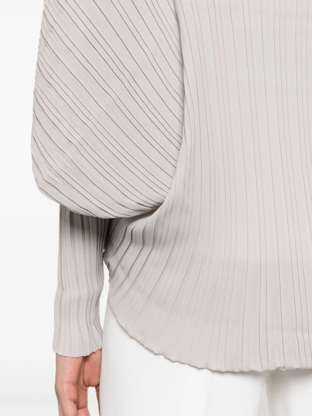 Coprispalle in plisse floc in grigio - donna