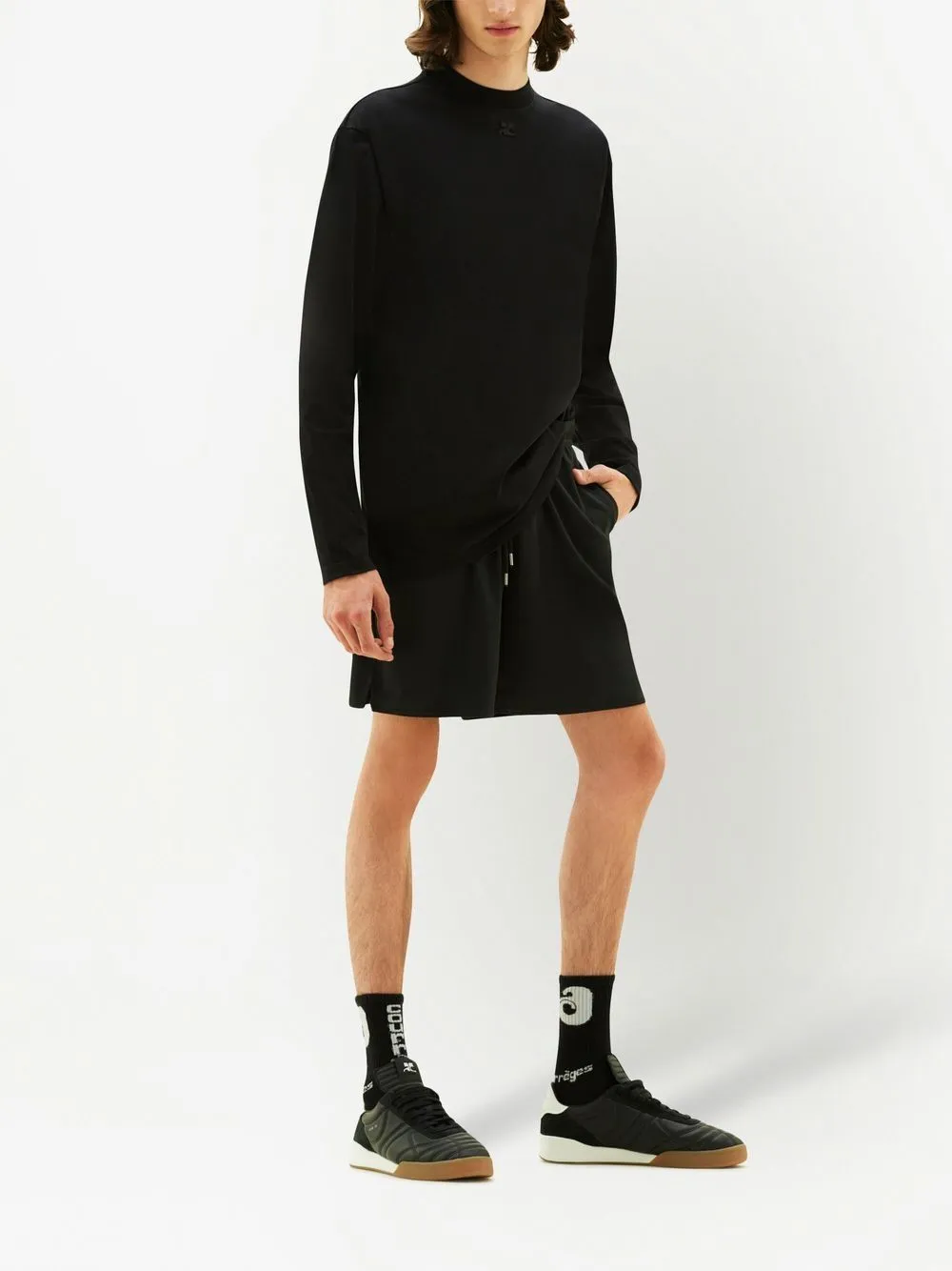 COURRÈGES BERMUDA SPORT LYCRA FOOTBALL