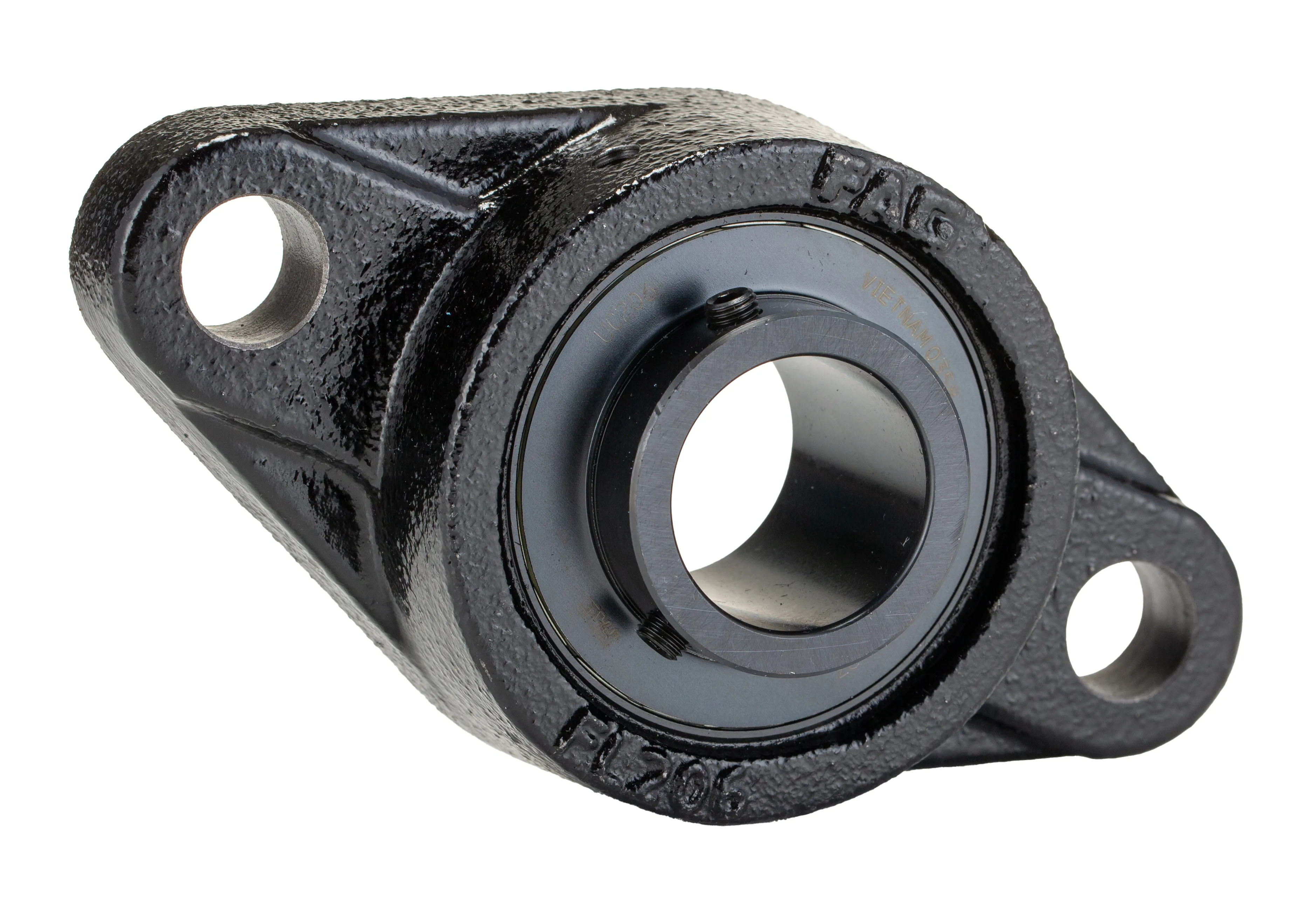 Cuscinetto flangiato FAG, 2 fori di montaggio da 16 mm, Ø int 30mm, dimensioni 80mm x 148mm x 40.2mm, in Ghisa