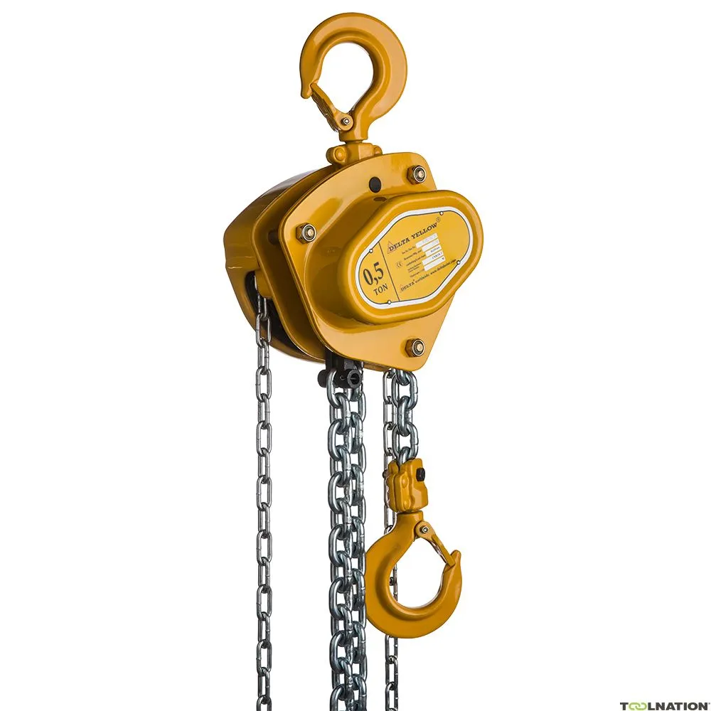 Delta DY.0.04400503 Paranco manuale a catena - 0,5 tonnellate - 3 metri