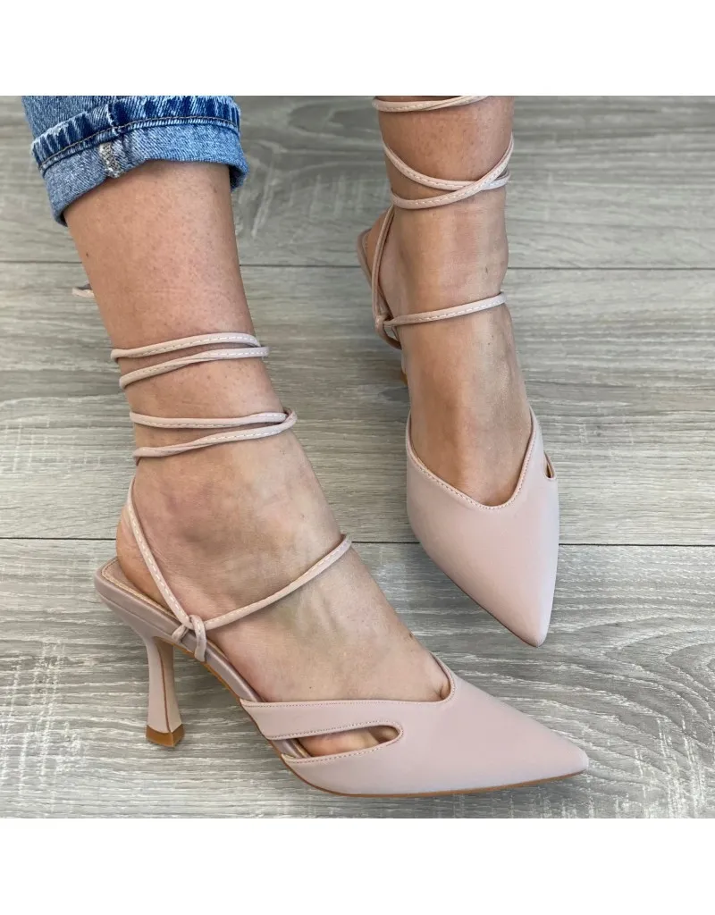 DèCOLLETè CON LACCI BEIGE
