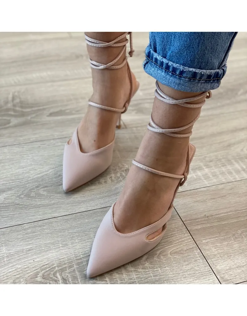 DèCOLLETè CON LACCI BEIGE