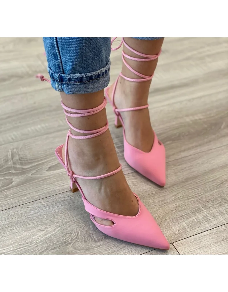 DèCOLLETè CON LACCI ROSA