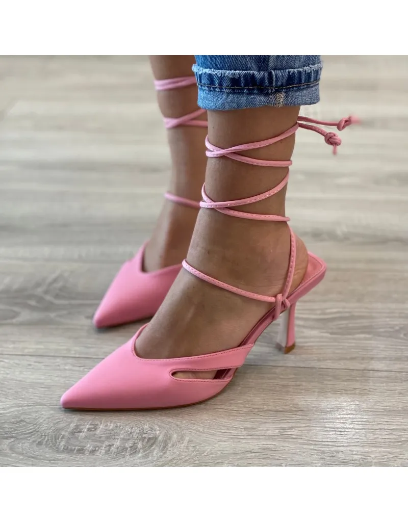 DèCOLLETè CON LACCI ROSA