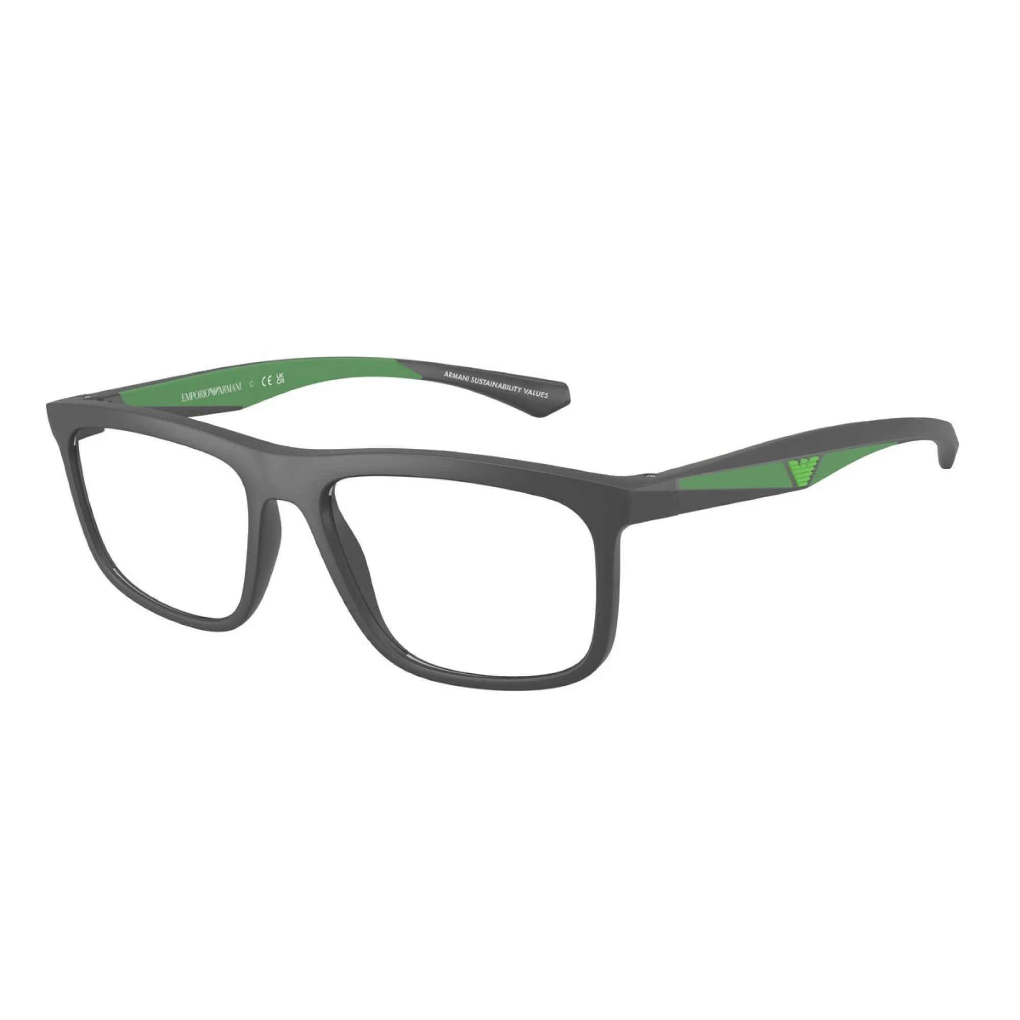   Emporio Armani EA 3246 - 6188 Grigio Opaco | Occhiale Da Vista Uomo 
