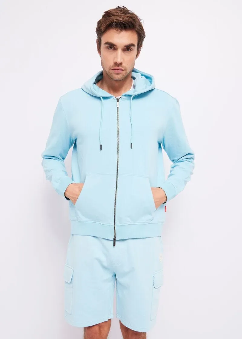 Felpa con cappuccio e zip