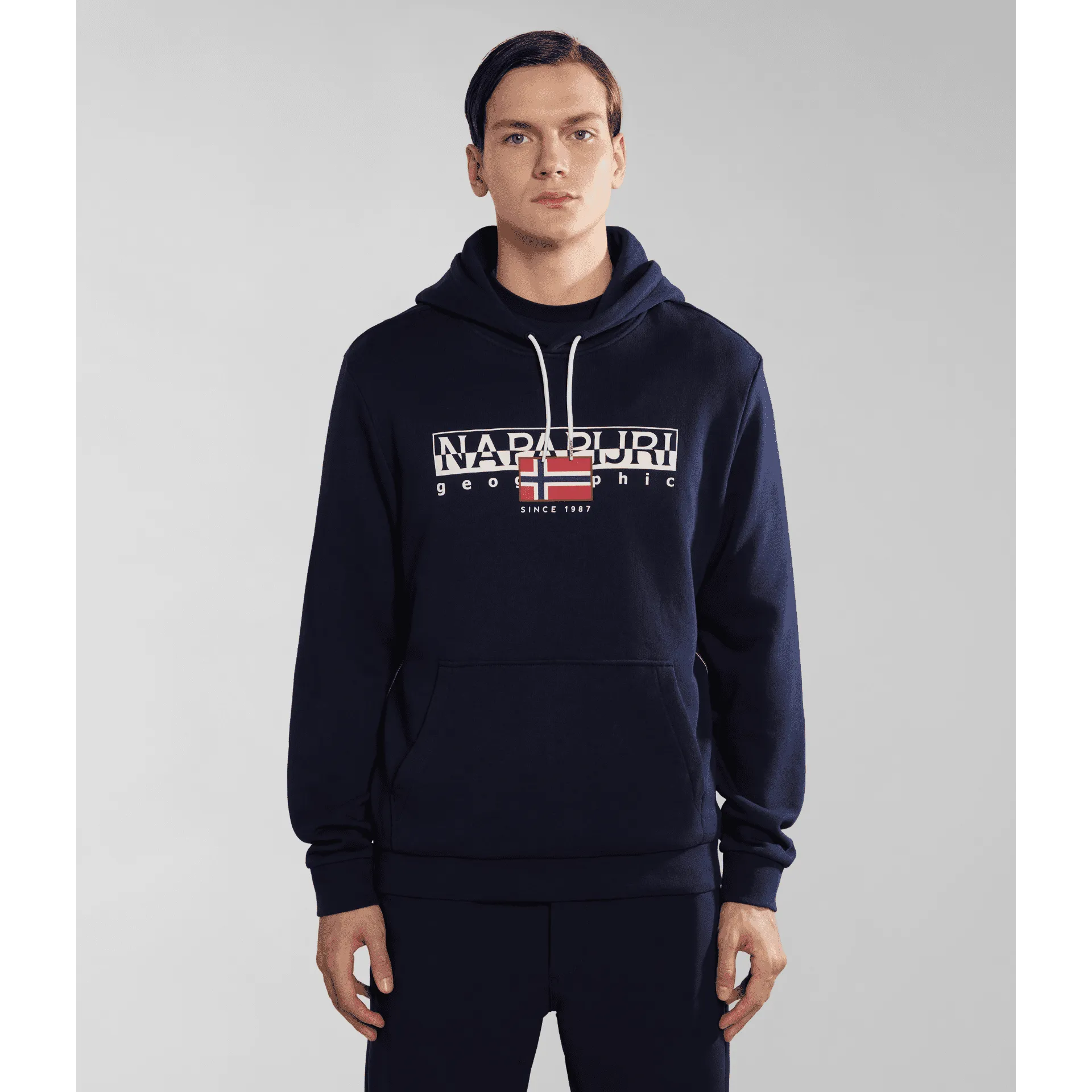 FELPA DA UOMO NAPAPIJRI B-AYLMER H BLU MARINE NP0A4HTL 176