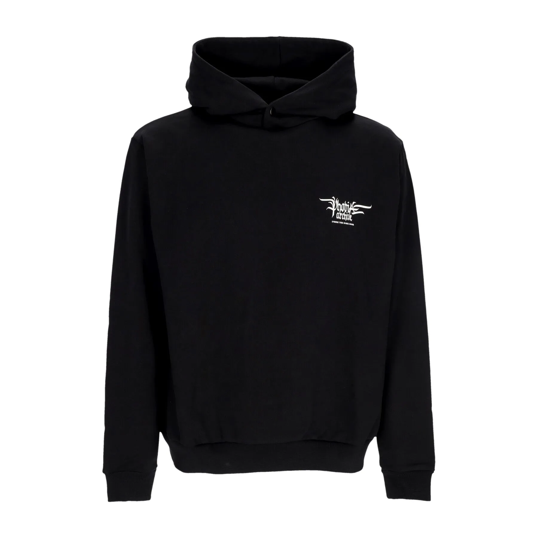 Felpa Leggera Cappuccio Uomo Fiery Cobra Print Hoodie Black/orange