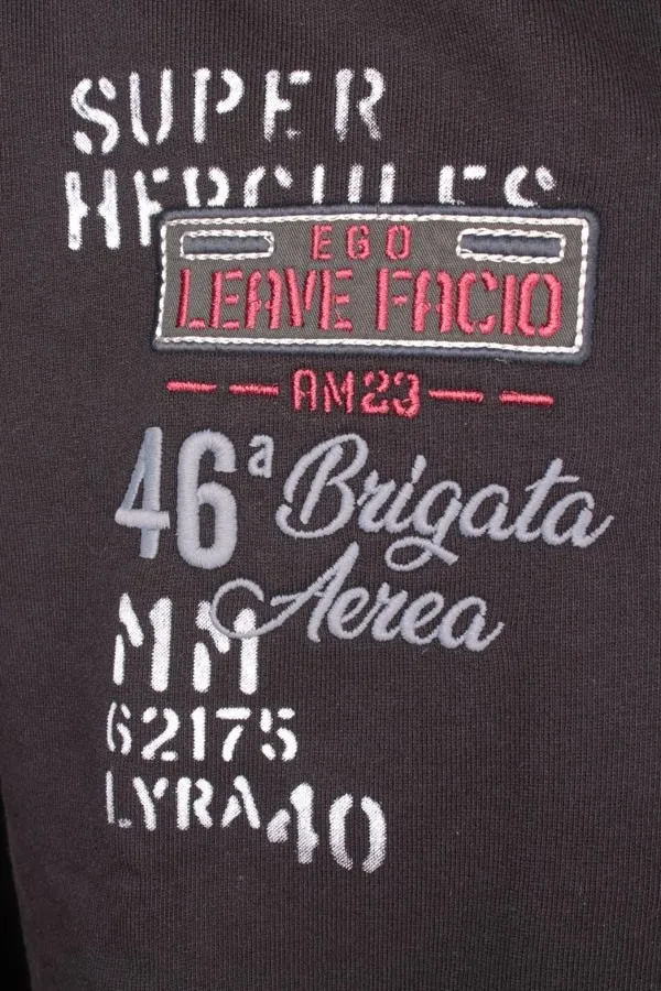 Felpa Uomo Aeronautica Militare Nero