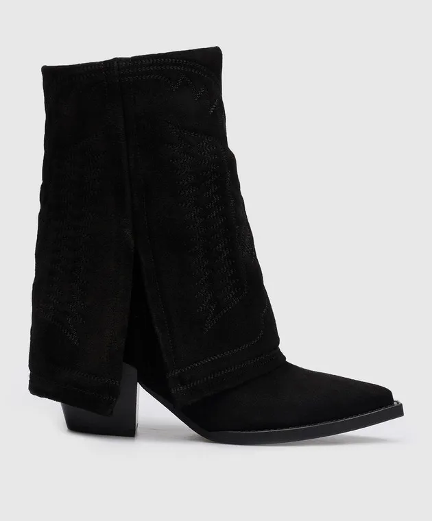Filles a Papa Stivali in camoscio nero DALLASLOW