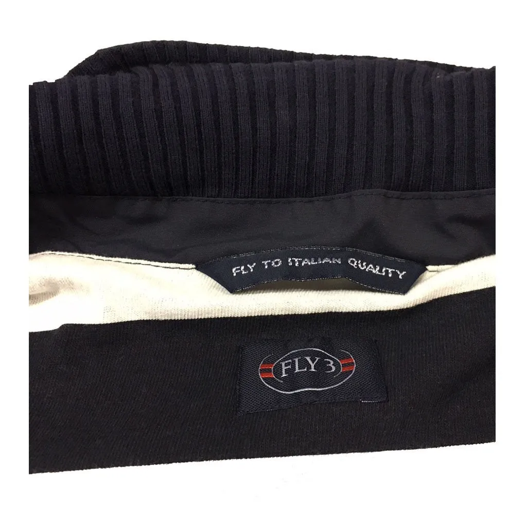 FLY 3 giubbino uomo foderato righe bianco/blu 100% nylon interno 100%cotone