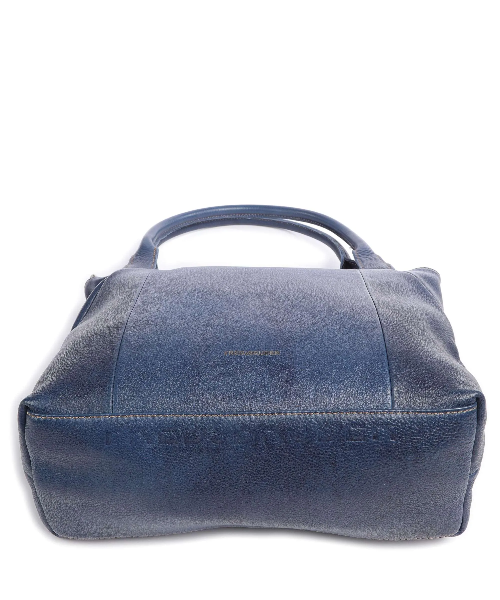  FredsBruder Mia Borsa a spalla pelle granulata blu scuro  