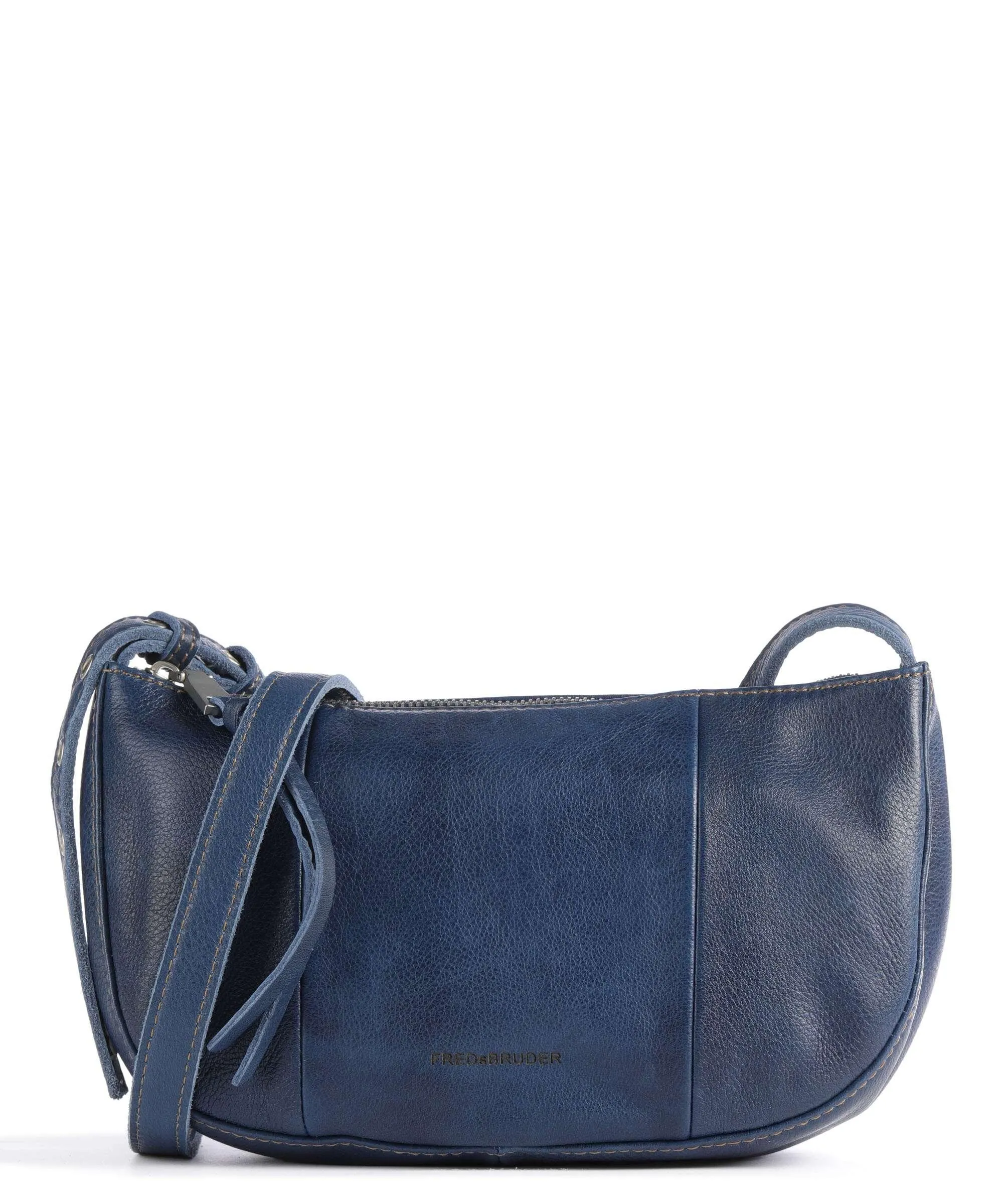  FredsBruder Mia Borsa a tracolla pelle granulata blu scuro  