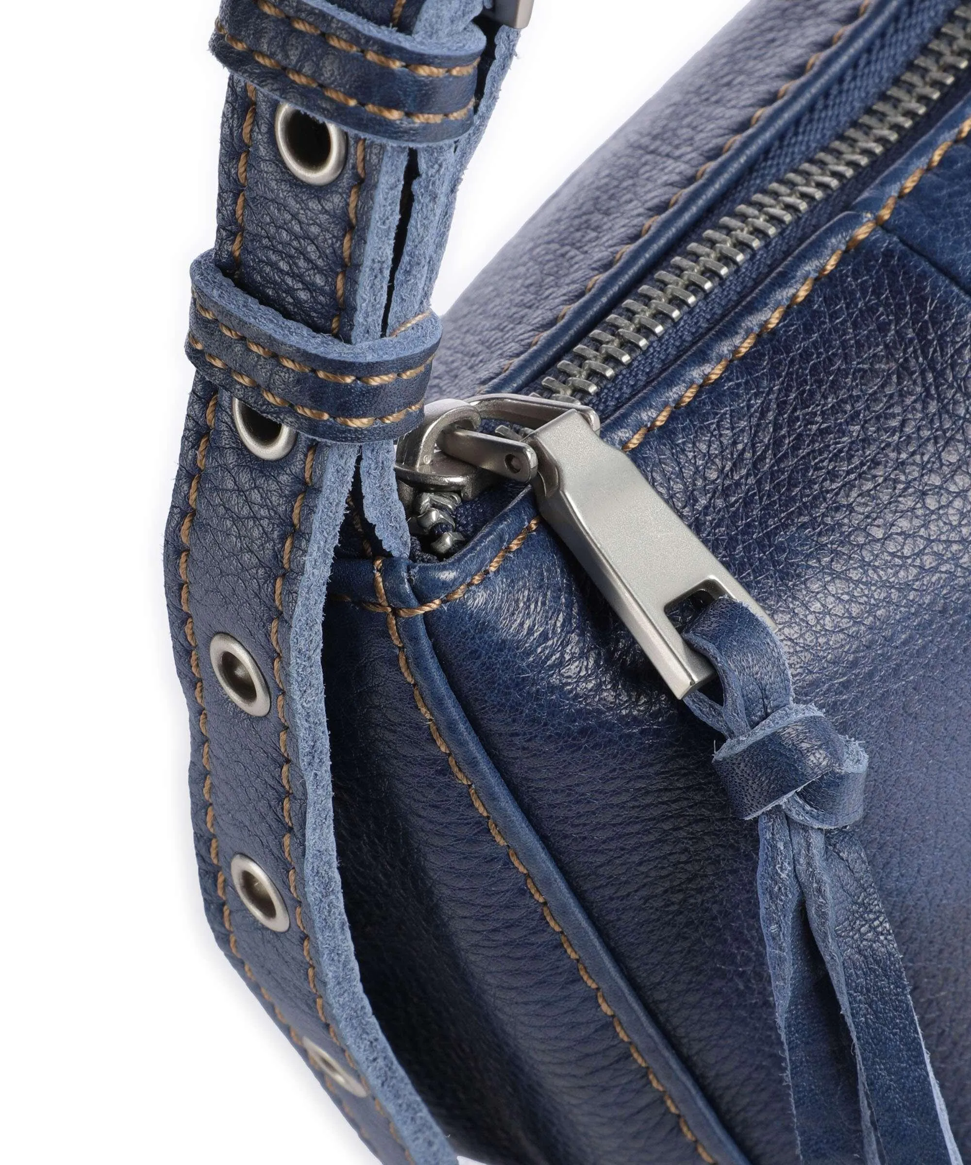  FredsBruder Mia Borsa a tracolla pelle granulata blu scuro  