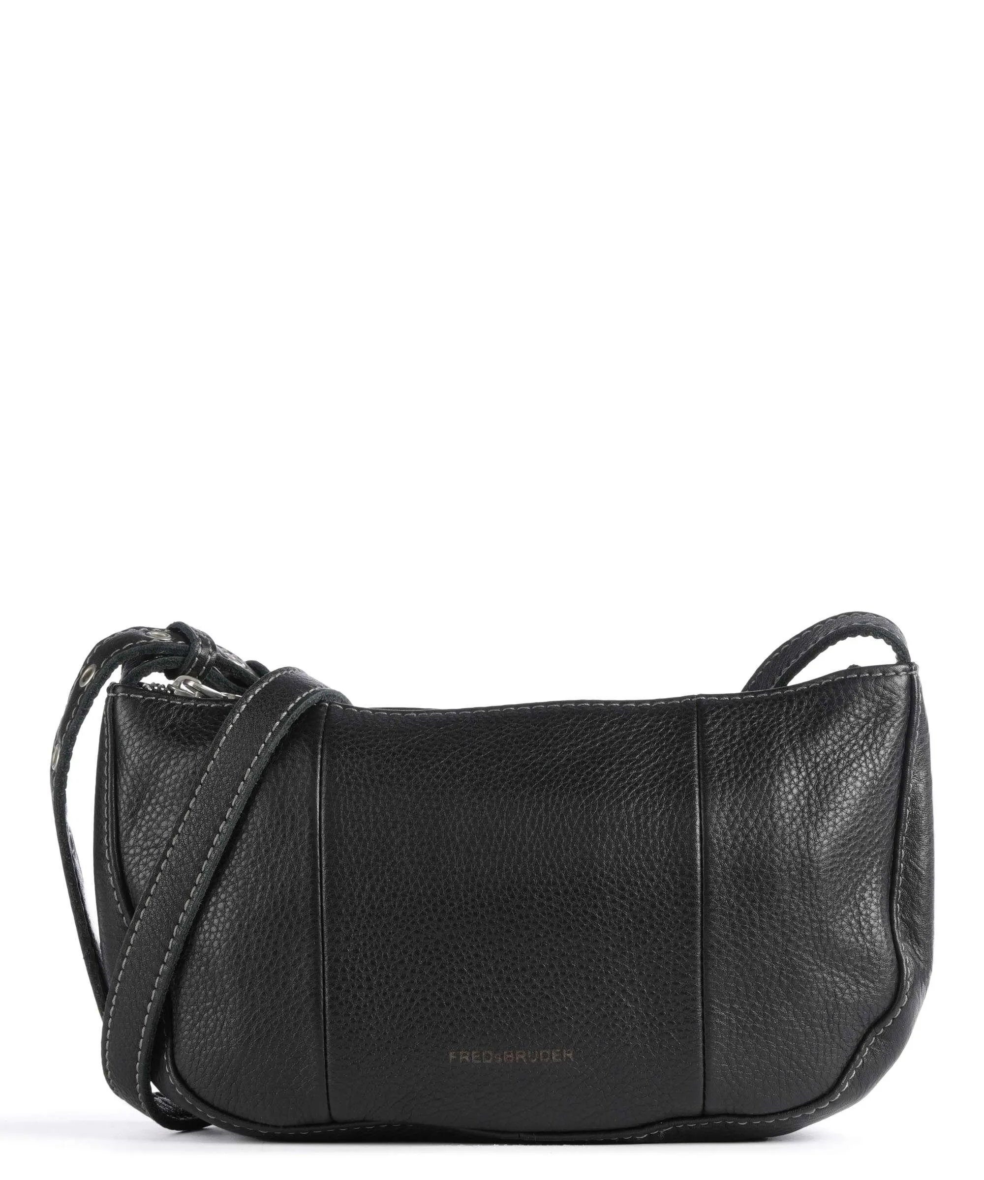  FredsBruder Mia Borsa a tracolla pelle granulata nero  