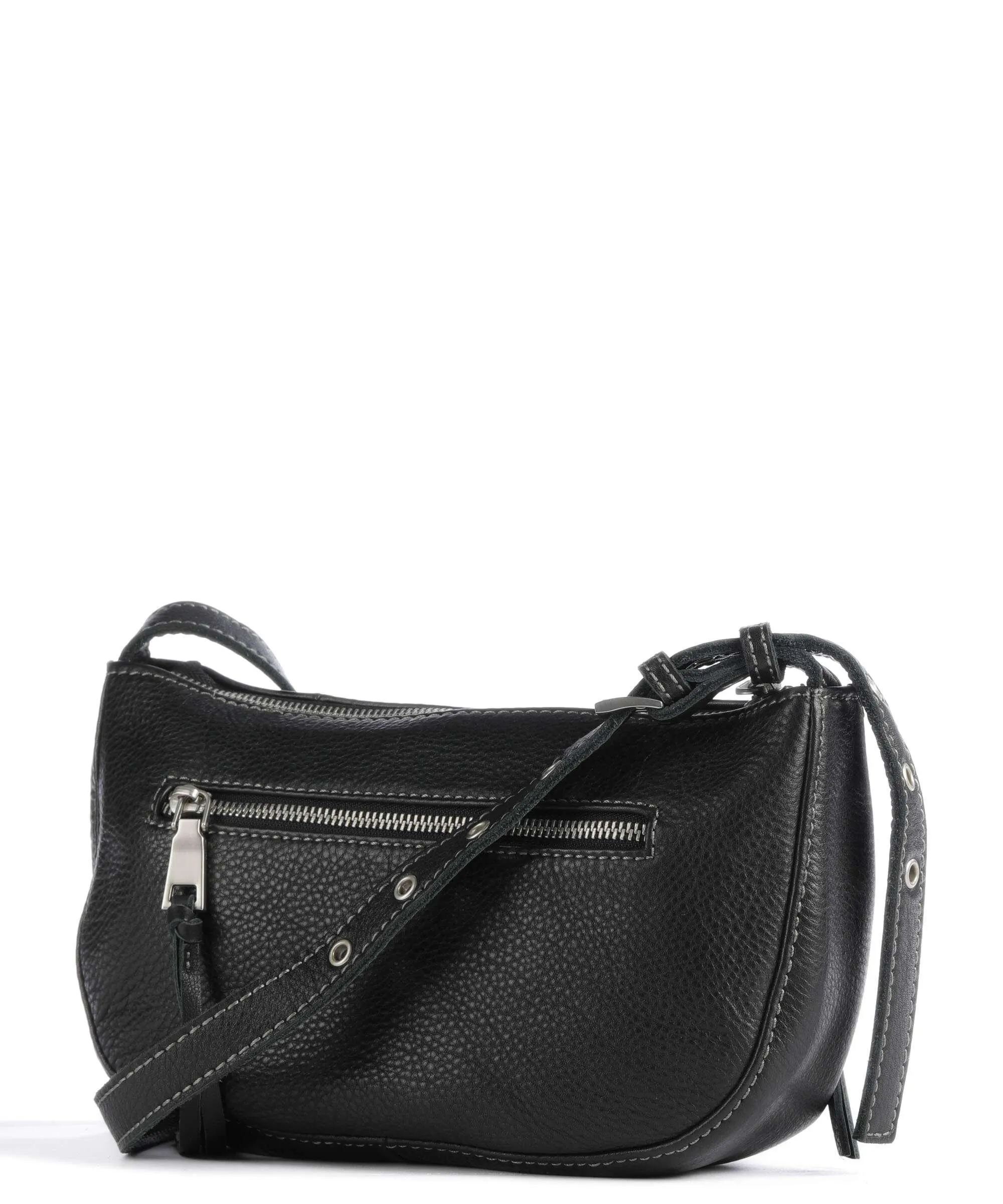  FredsBruder Mia Borsa a tracolla pelle granulata nero  