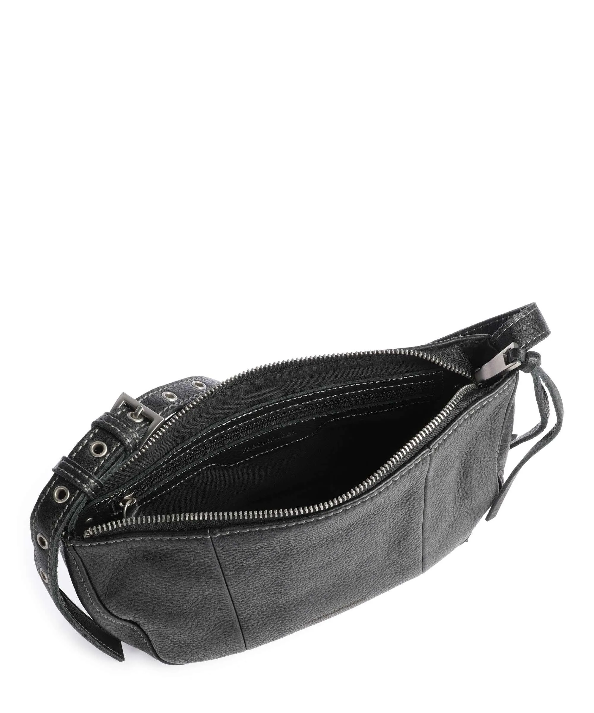  FredsBruder Mia Borsa a tracolla pelle granulata nero  