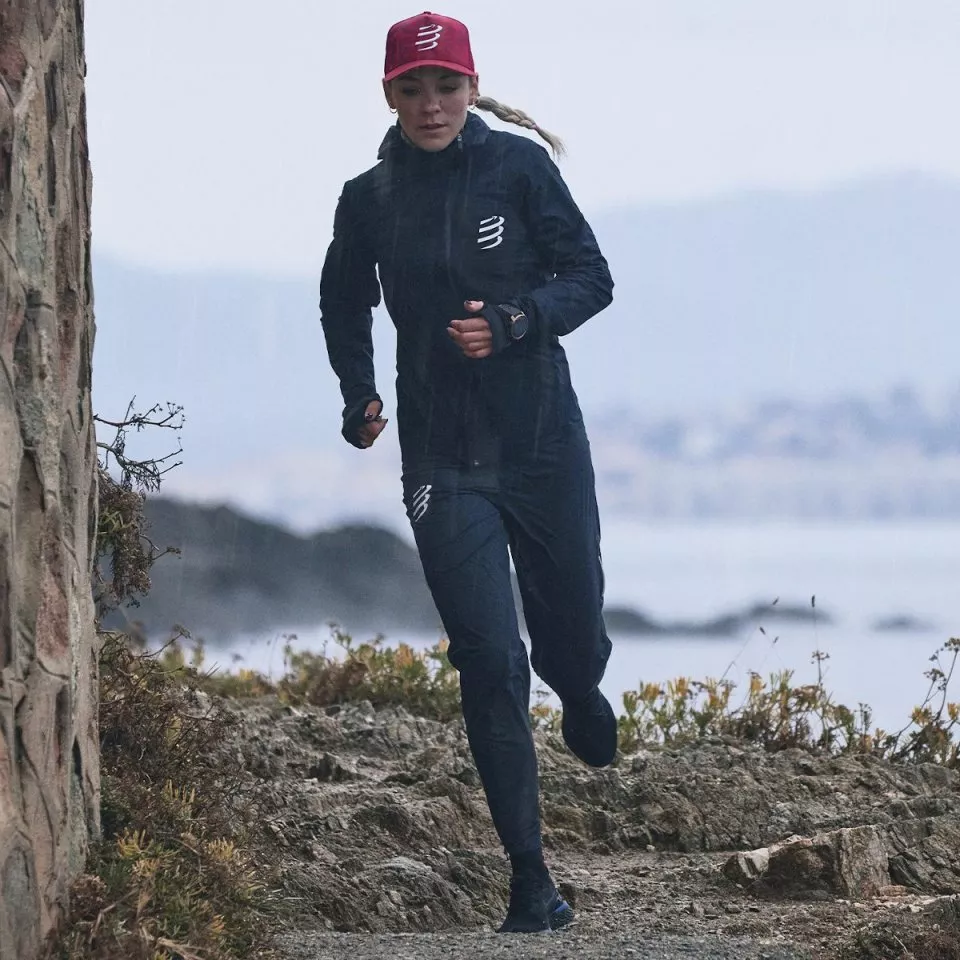 Giacche con cappuccio Compressport Hurricane Waterproof 10/10 Jacket