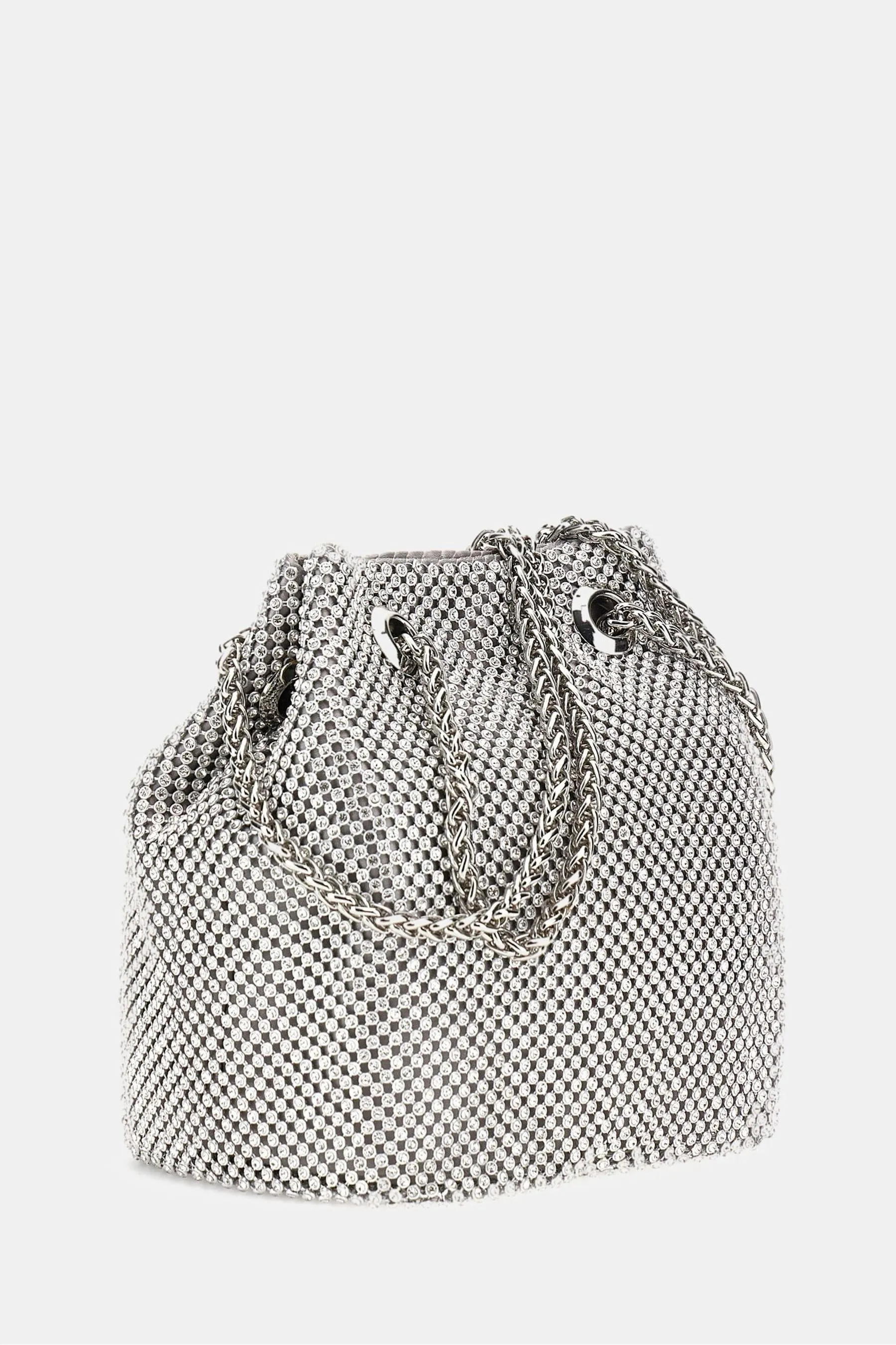 GUESS Argento - Lua - Borsa a secchiello con decorazioni
