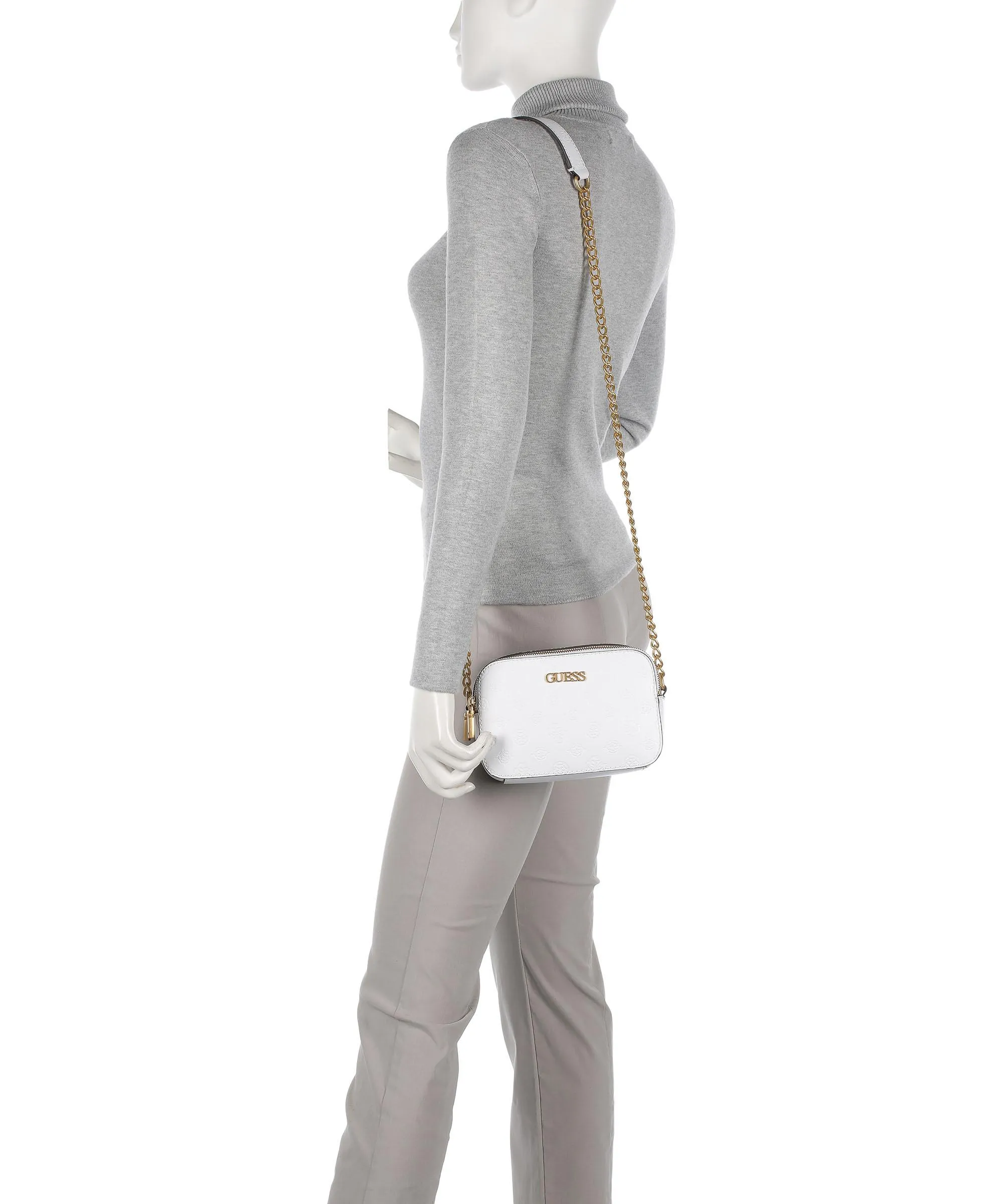  Guess Geva Borsa a tracolla pelle sintetica bianco  