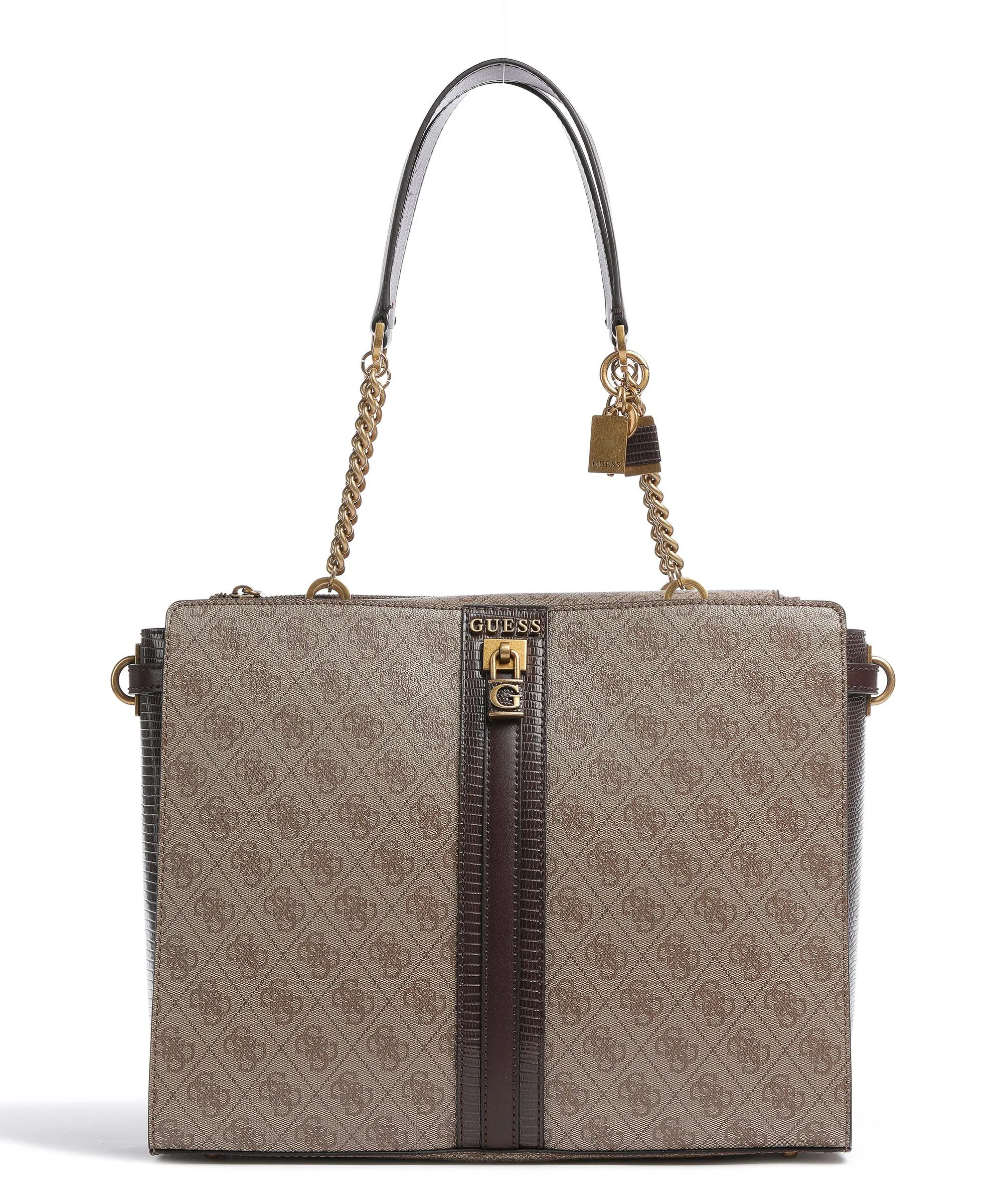  Guess Ginevra Borsa shopper pelle sintetica beige/marrone  