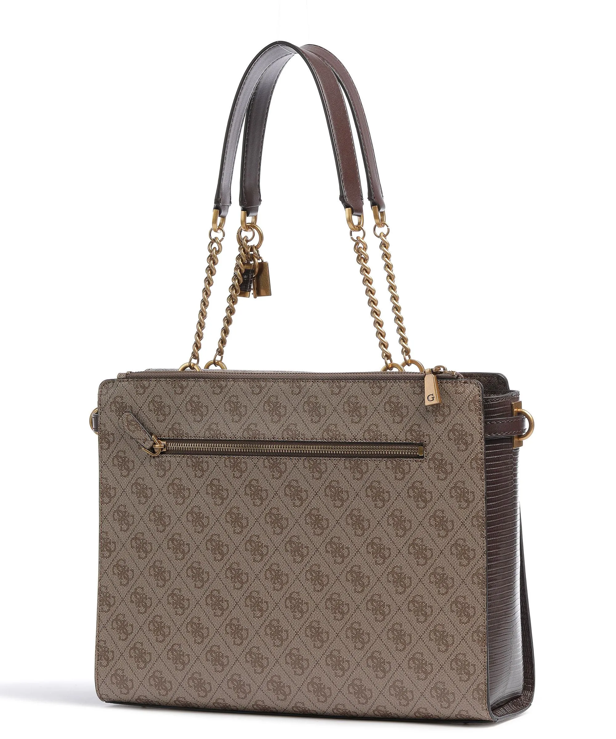  Guess Ginevra Borsa shopper pelle sintetica beige/marrone  