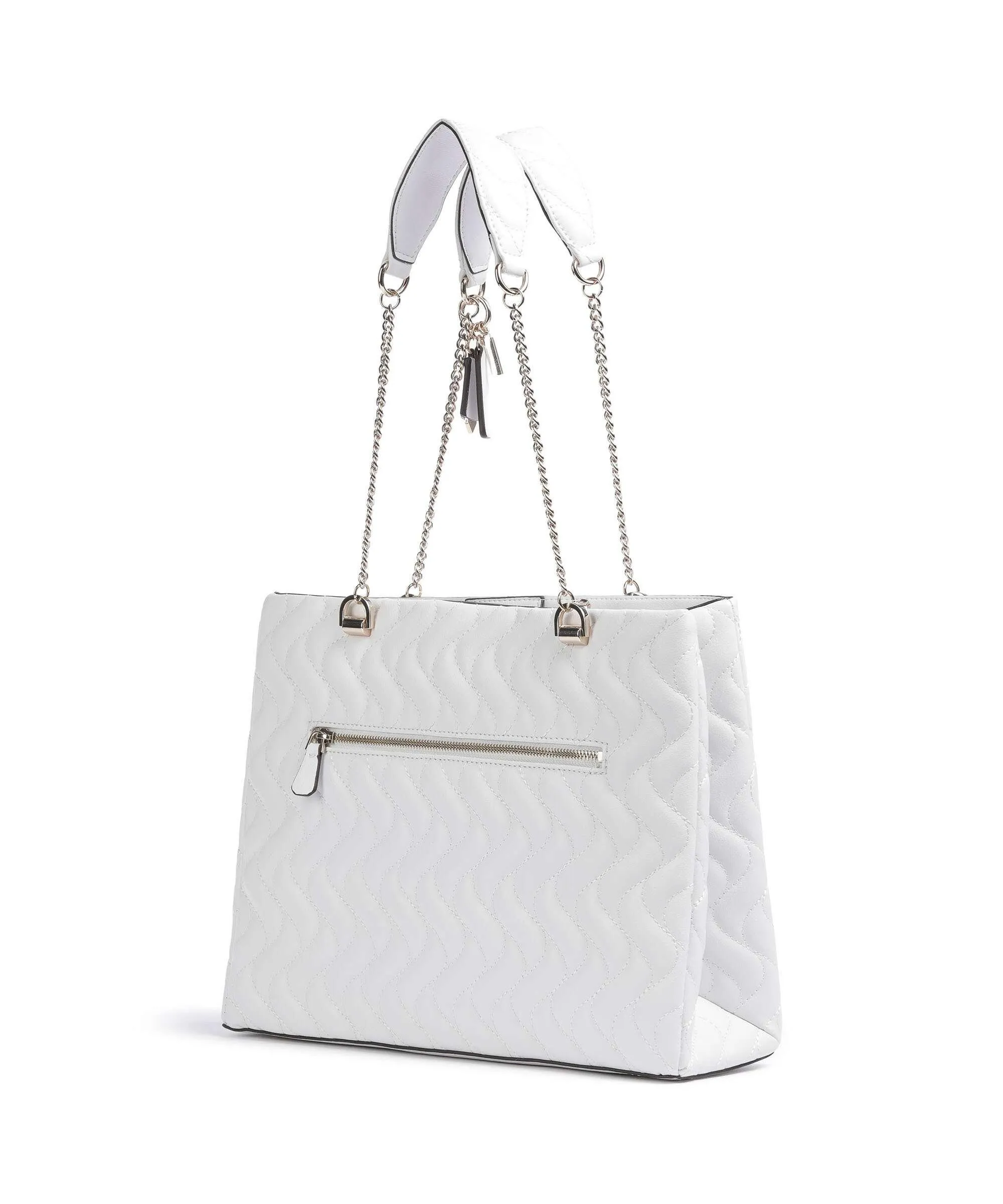  Guess Mai Eco Borsa shopper pelle sintetica bianco  