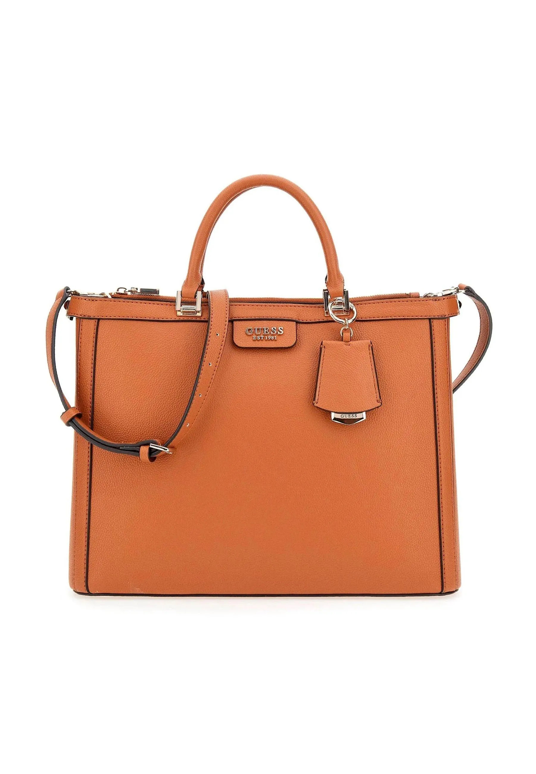 GUESS Meridian Borsa Girlfriend Tote Cognac Marrone BG877823