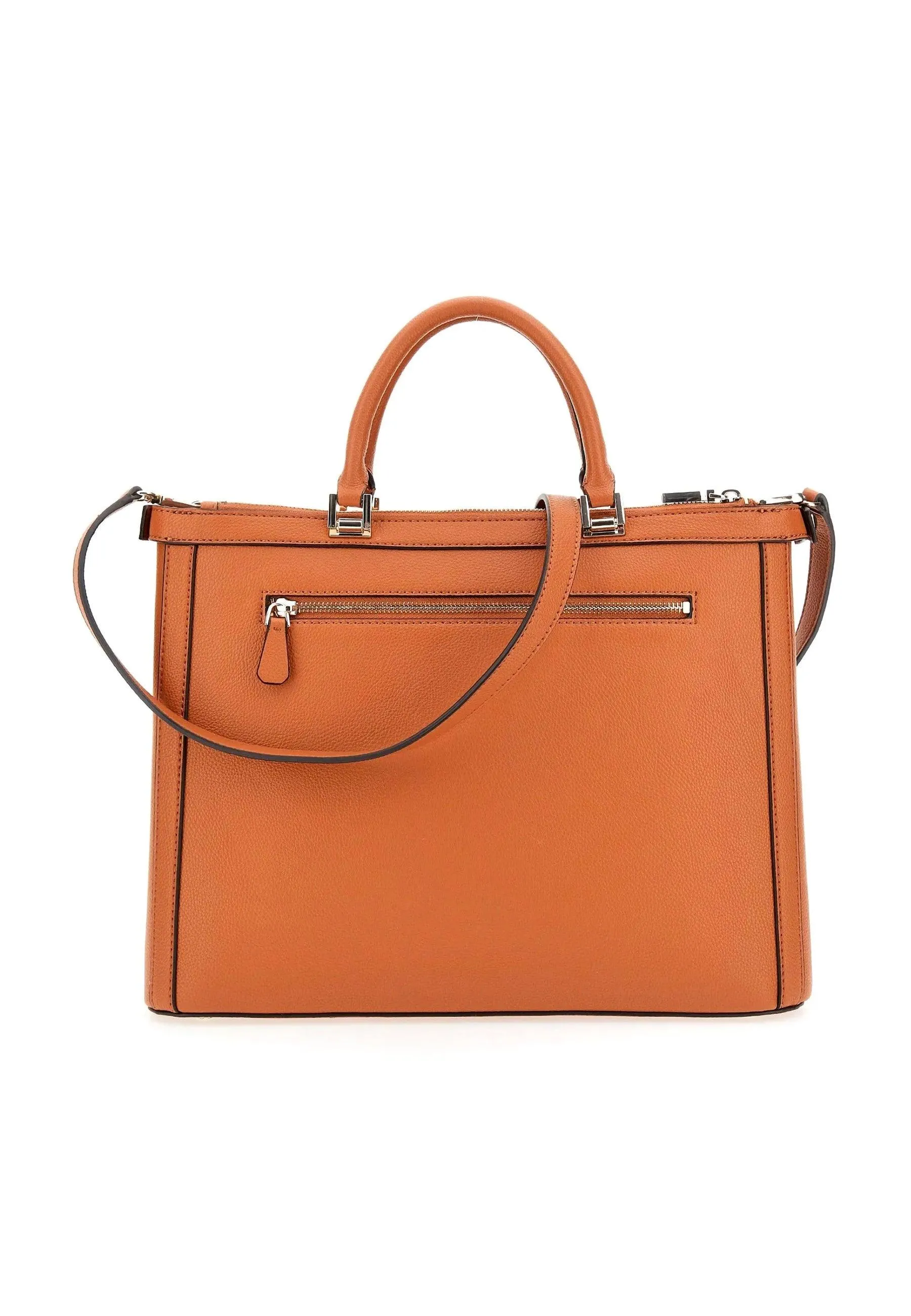 GUESS Meridian Borsa Girlfriend Tote Cognac Marrone BG877823
