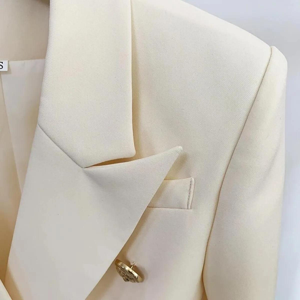 High Street Newest 2023 Giacca da donna Classic Slim Fitting Lion Bottoni Blazer doppiopetto