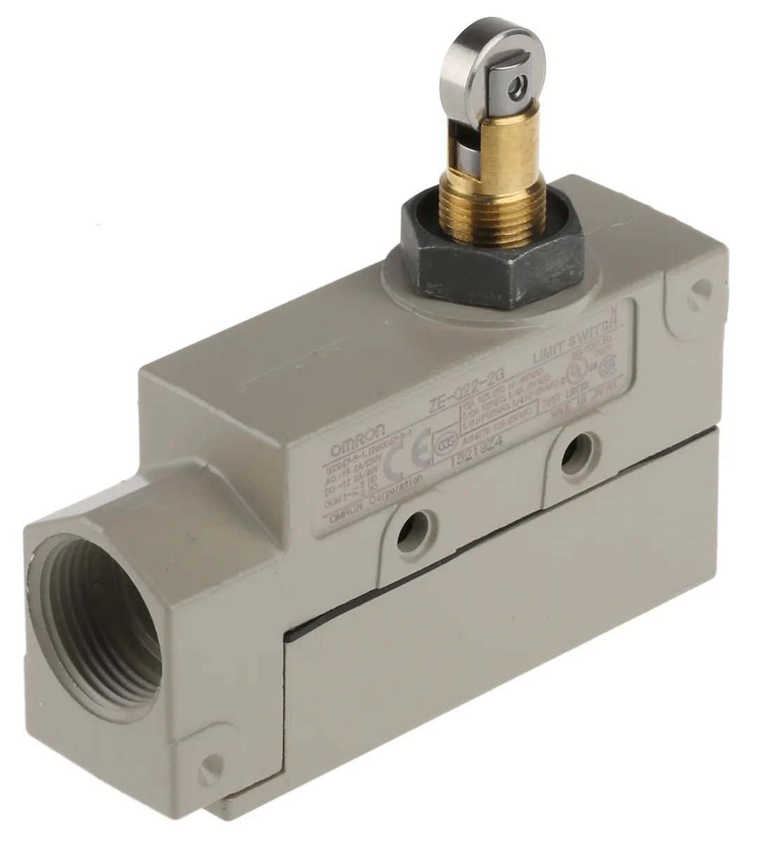 Interruttore di fine corsa Omron, Stantuffo, NO/NC, 480V, 15A, IP65
