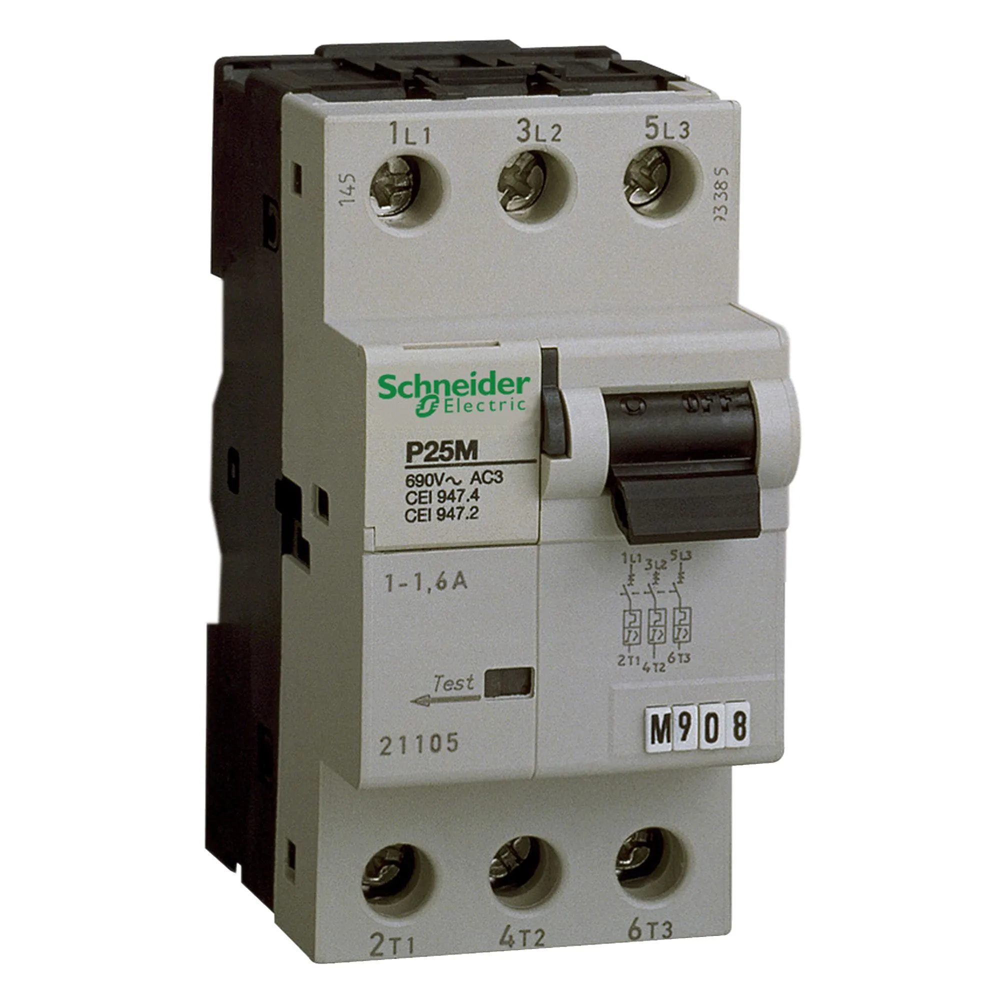 Interruttore magnetotermico Schneider Electric, 3P 4A