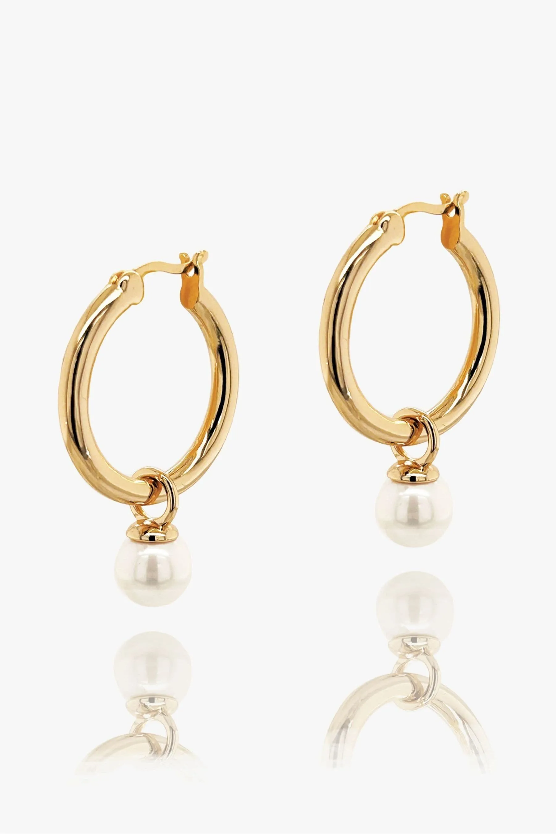 Ivory & Co - Newark - Orecchini appariscenti a cerchio con perle
