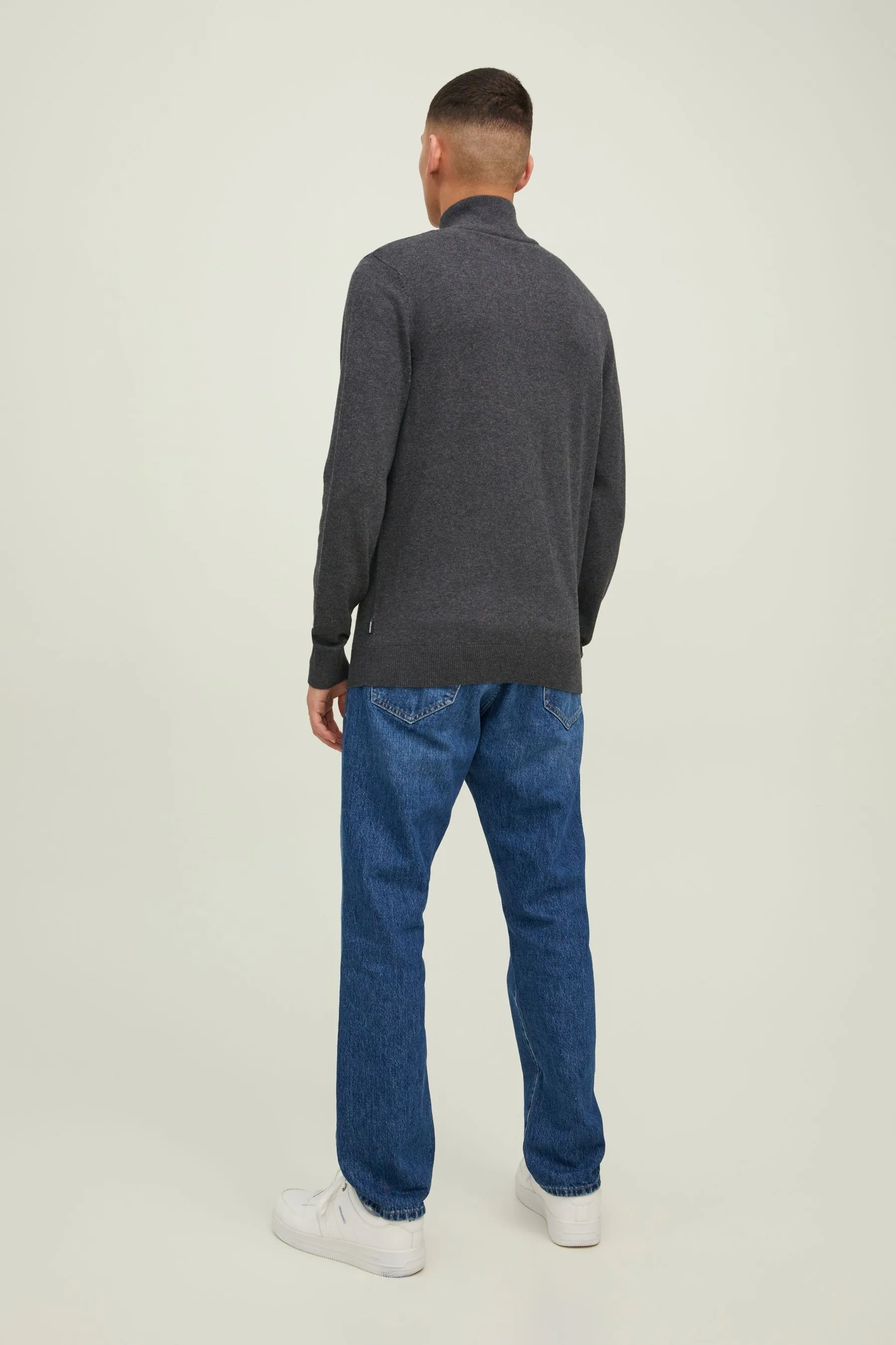 Jack & Jones 1/4 Zip Up Maglia Maglione    