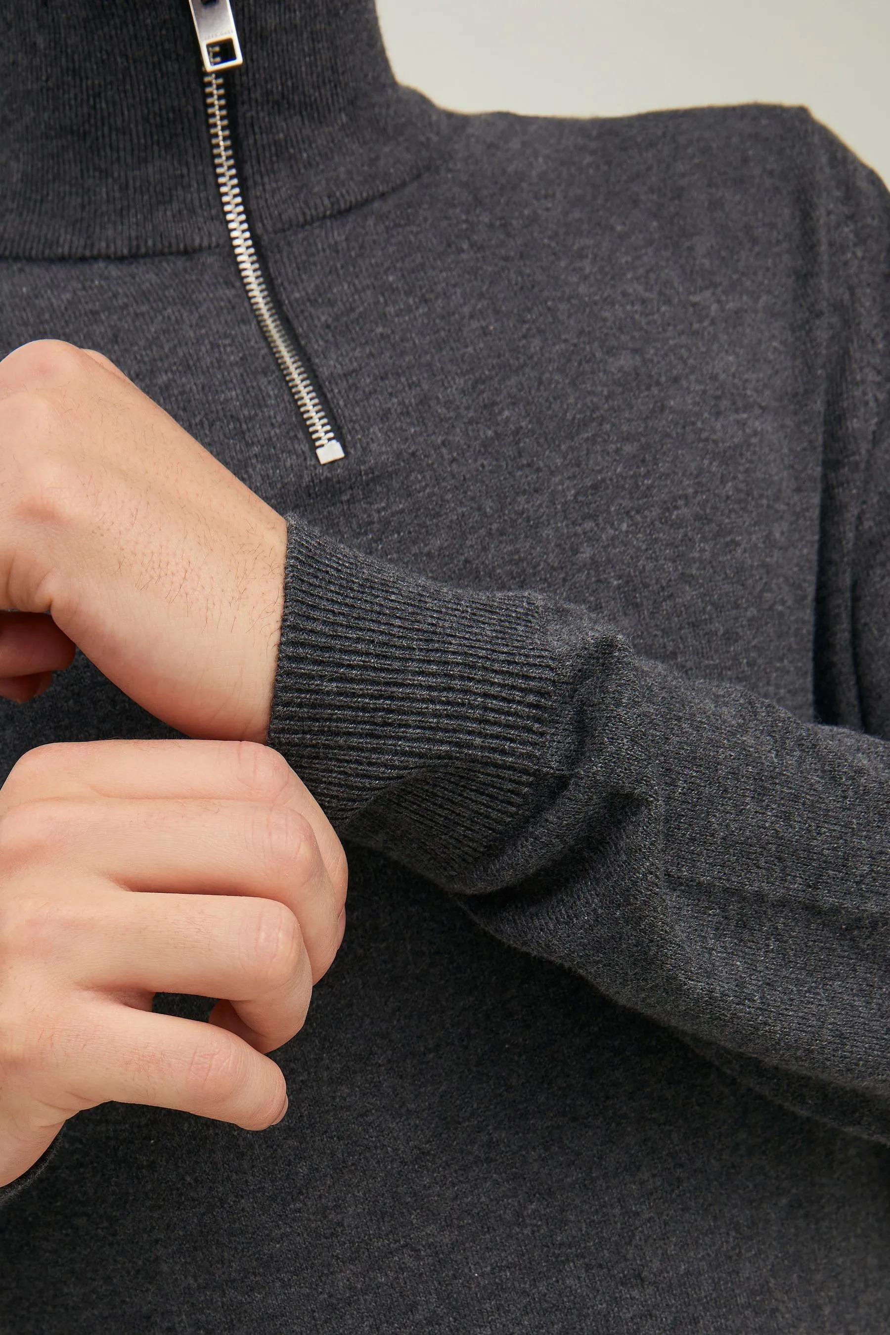 Jack & Jones 1/4 Zip Up Maglia Maglione    