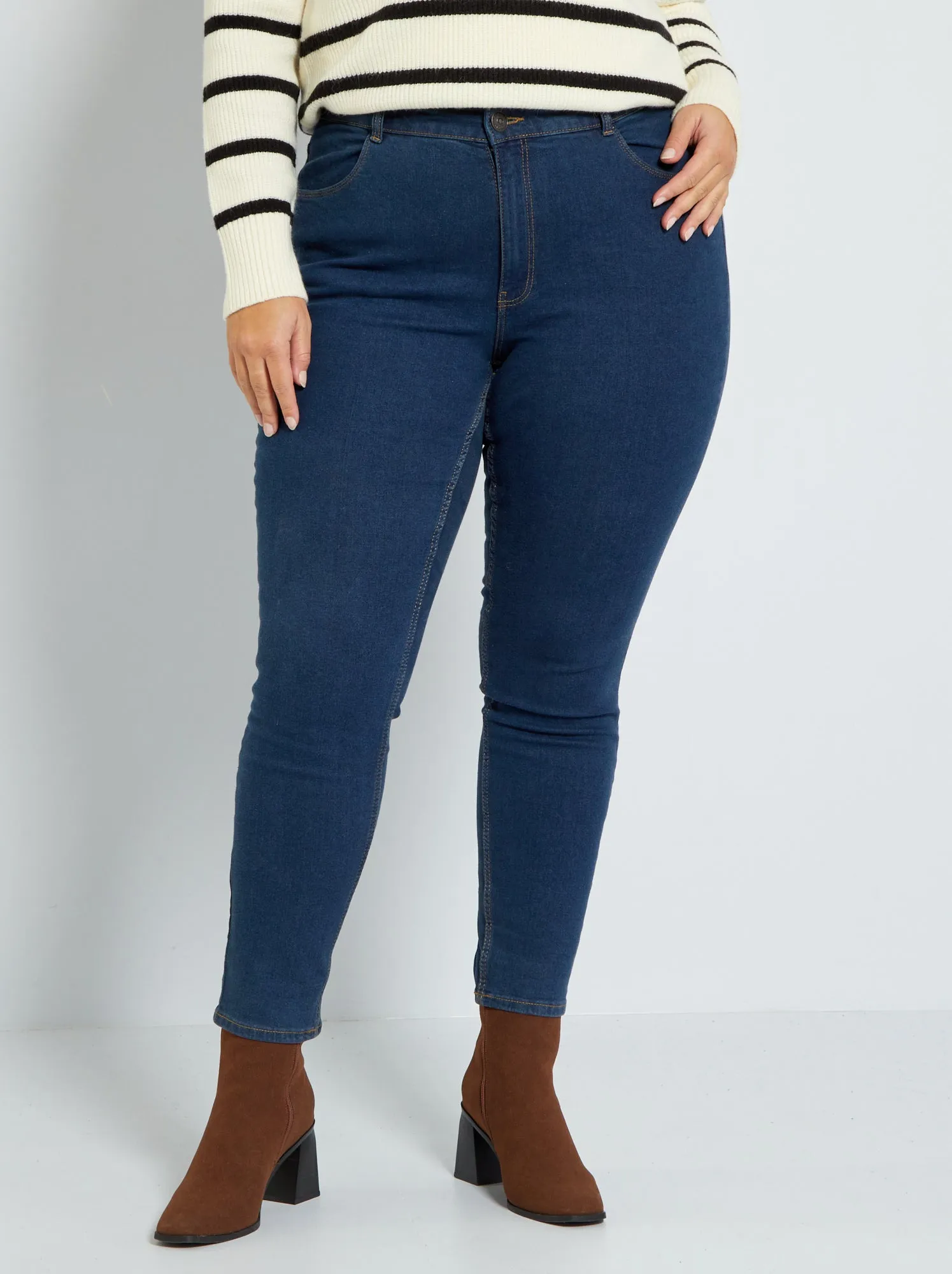 Jeans slim stretch - 30L - BLU