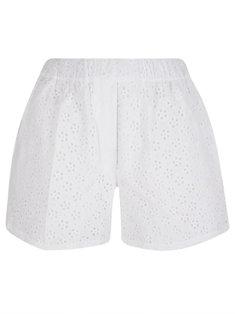 KENZOBRODERIE ANGLAISE SHORTS Off white