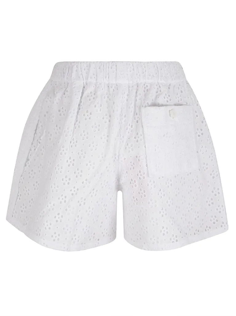 KENZOBRODERIE ANGLAISE SHORTS Off white