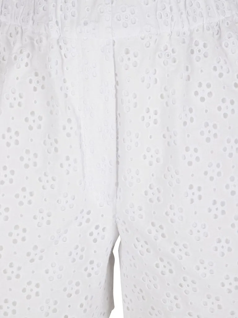KENZOBRODERIE ANGLAISE SHORTS Off white