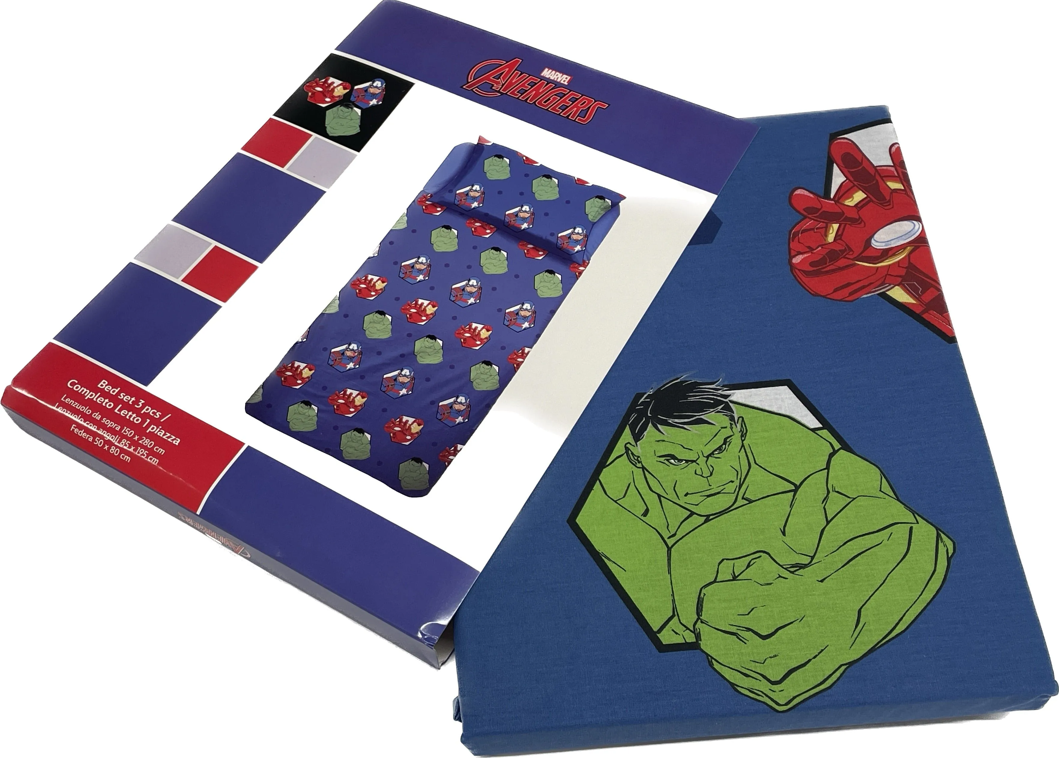 Lenzuola Avengers marvel cotone 100%
