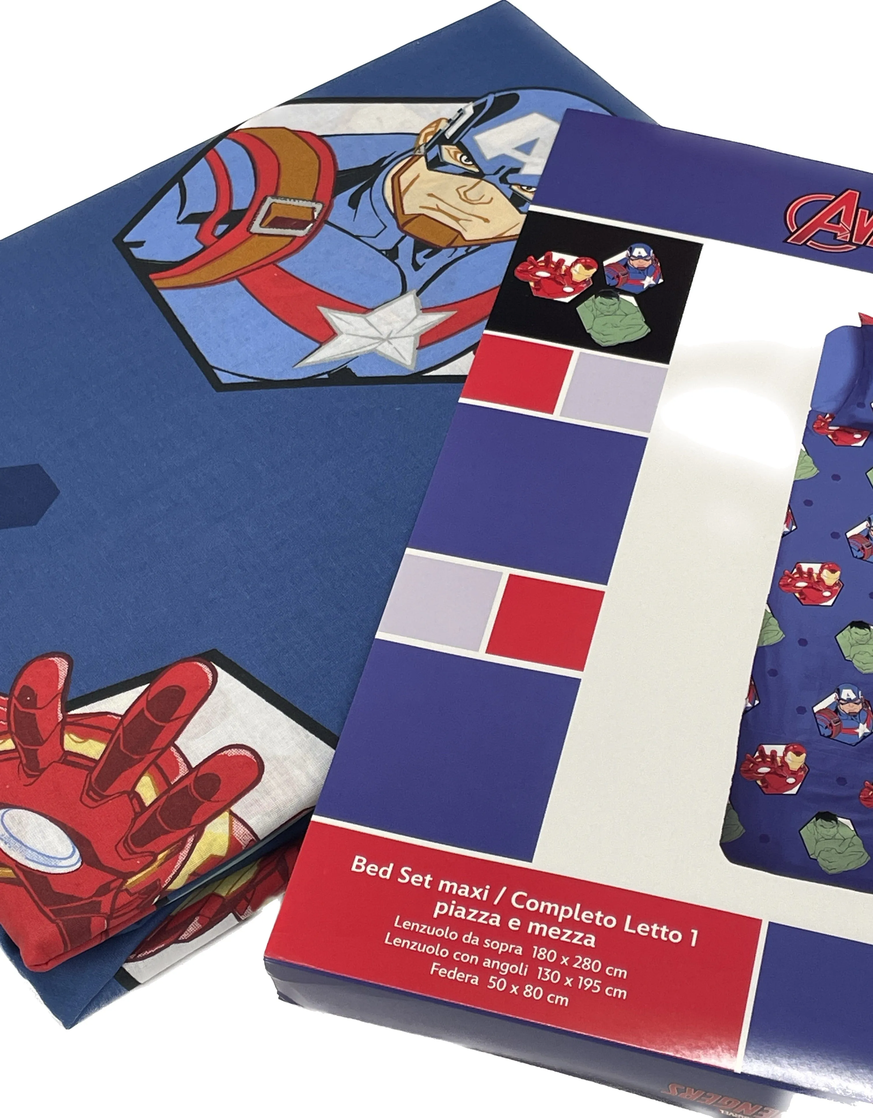 Lenzuola Avengers marvel cotone 100%