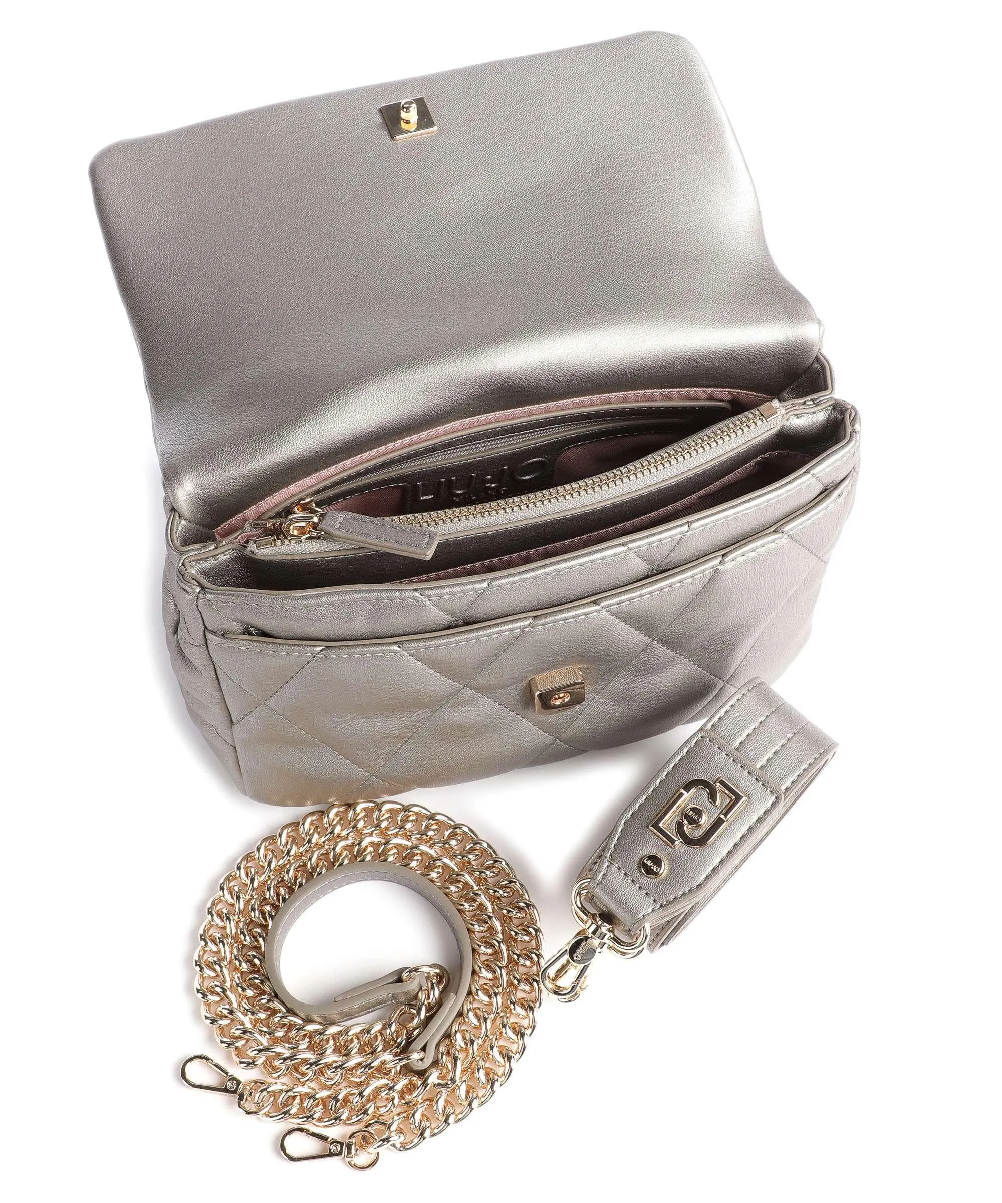  Liu Jo Thilini Borsa a spalla pelle sintetica argento  