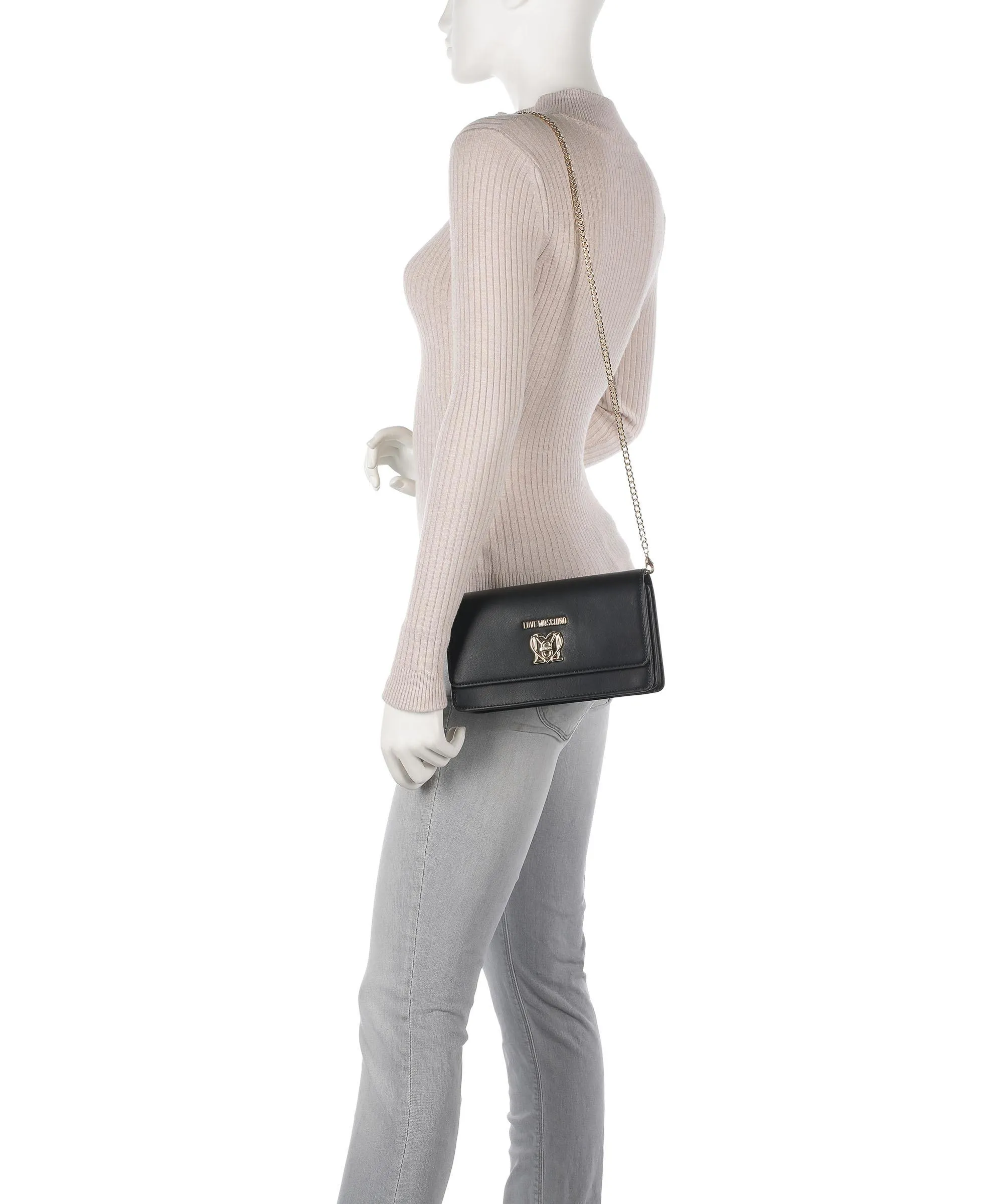  Love Moschino Smart Daily Borsa a tracolla pelle sintetica nero  