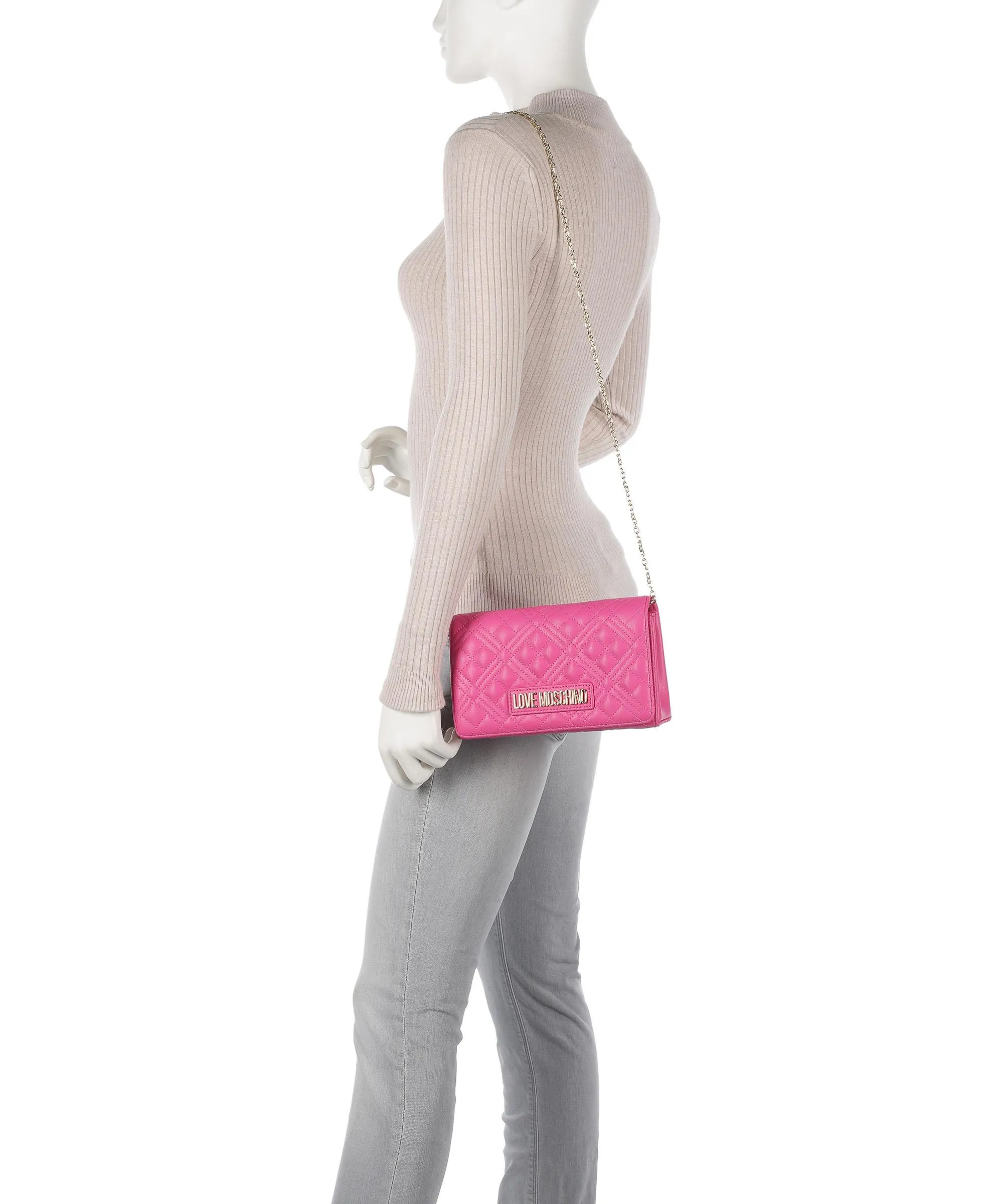  Love Moschino Smart Daily Borsa a tracolla pelle sintetica pink  