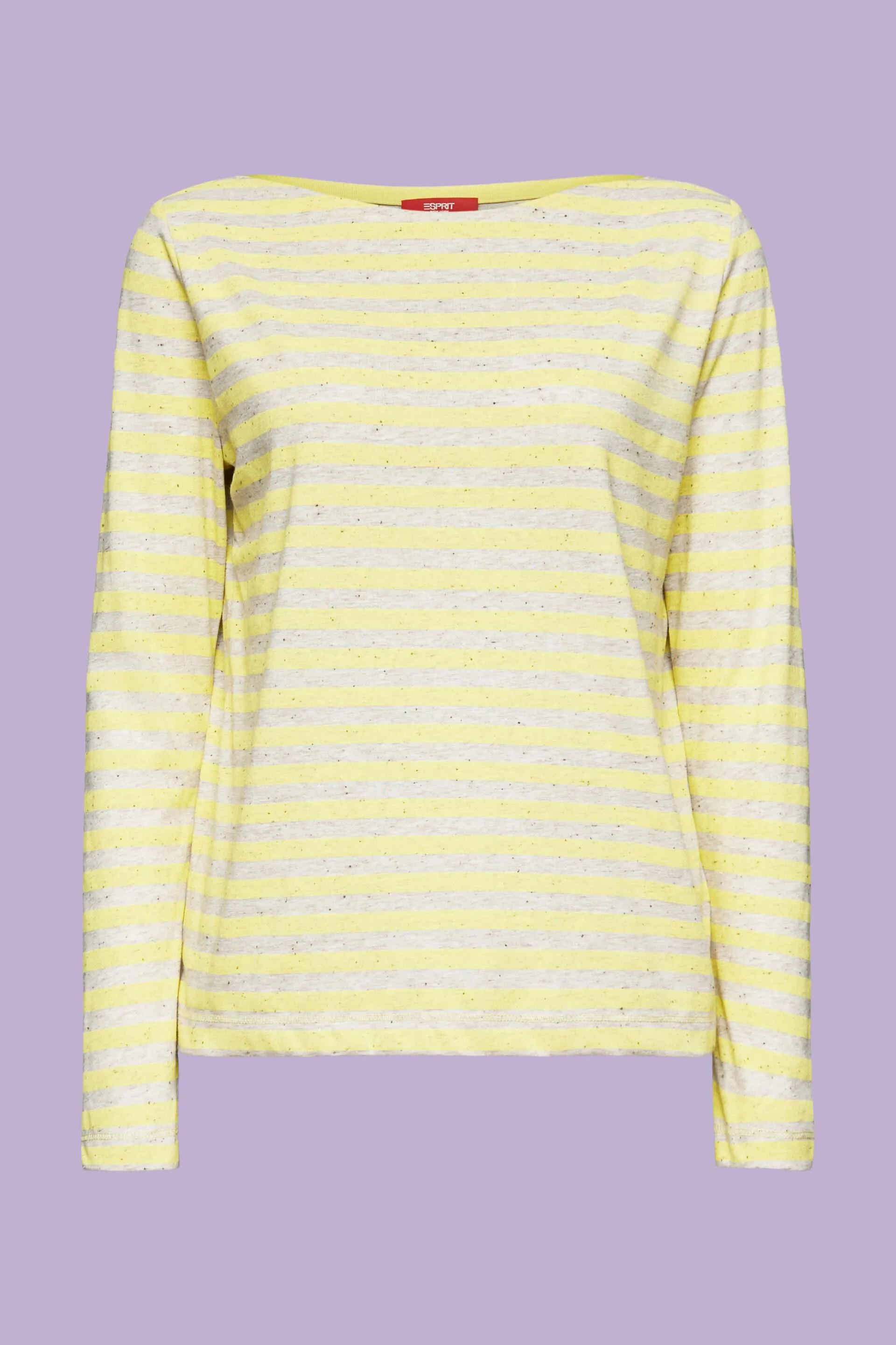 Maglia a maniche lunghe in jersey a righe
